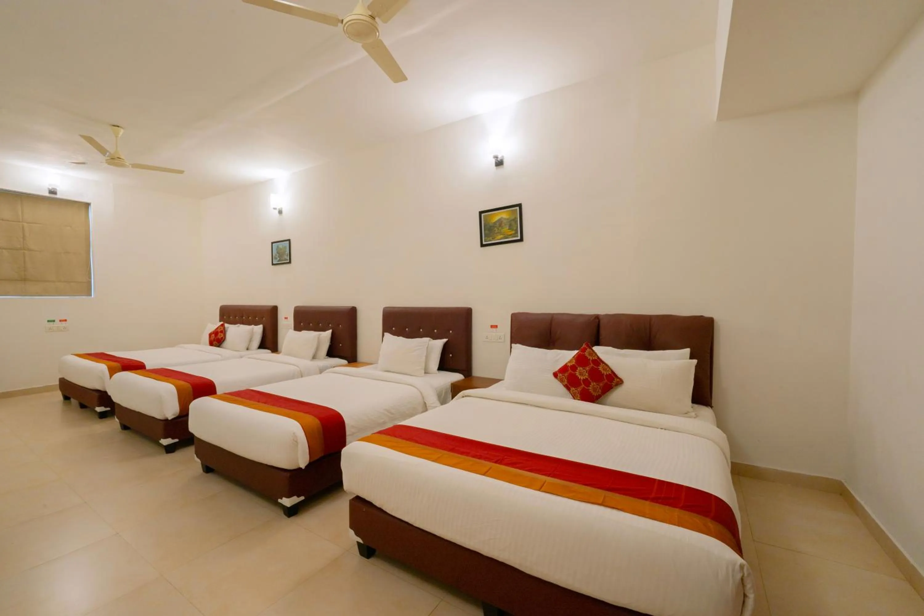 Bed in The Sanihara Hotel & Resort