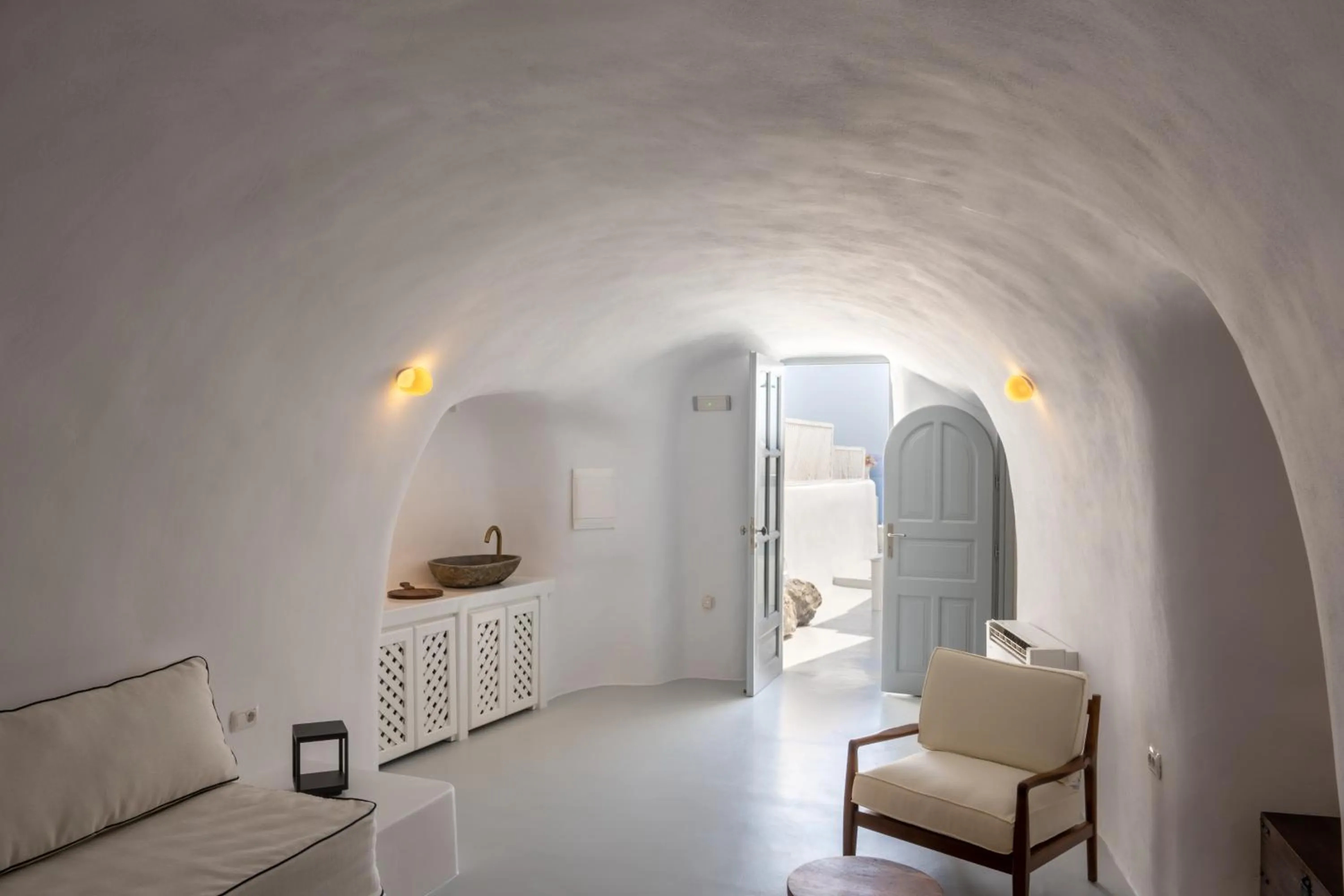 Living room in Oia Spirit Boutique Residences