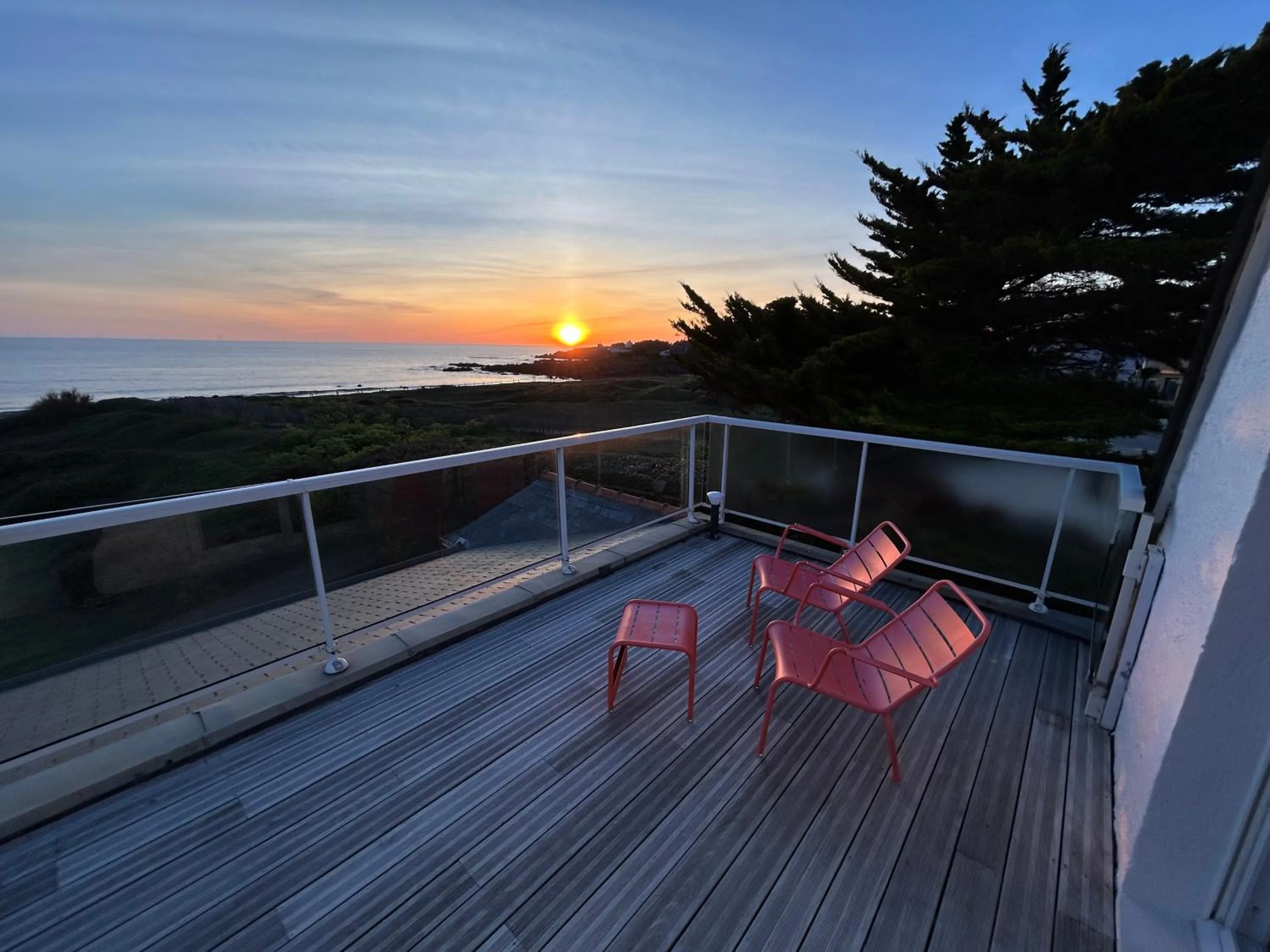 Balcony/Terrace in Hôtel Le Lichen De La Mer