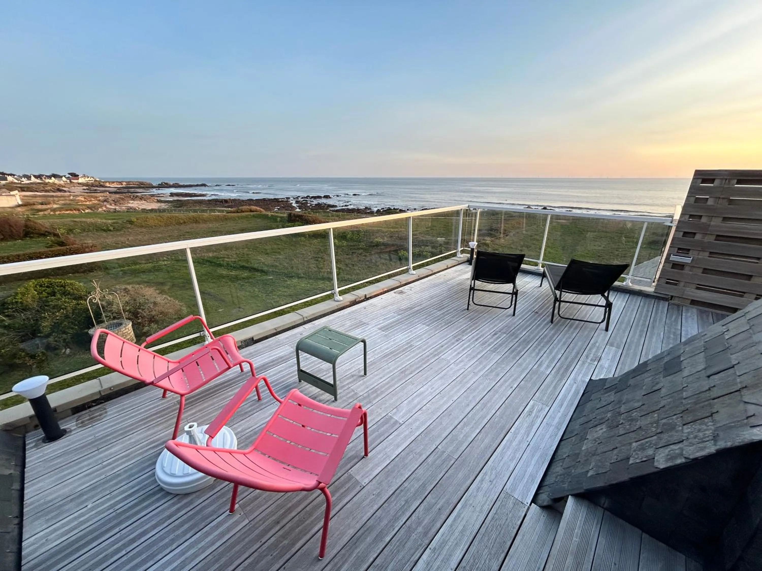 Balcony/Terrace in Hôtel Le Lichen De La Mer