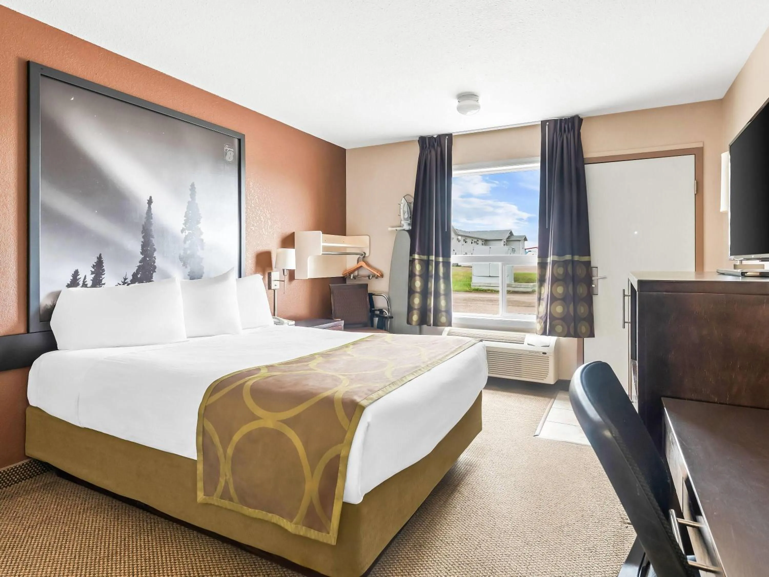 Bed in Super 8 by Wyndham Meadow Lake