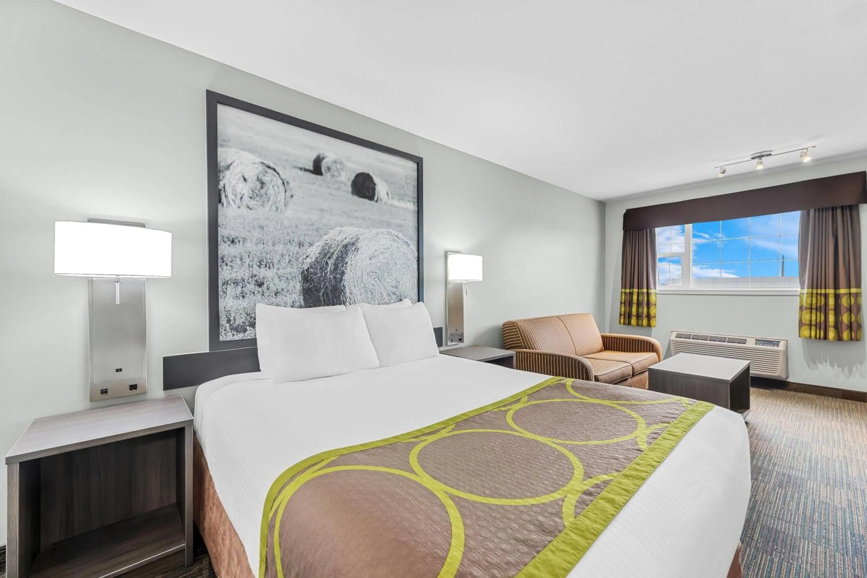 Bed in Super 8 by Wyndham Saskatoon Near Saskatoon Airport