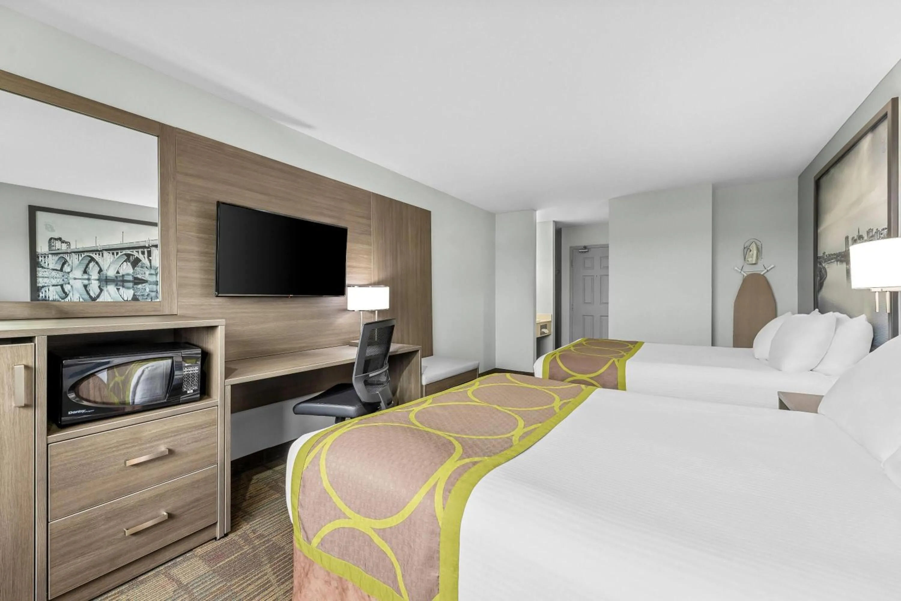 Bed in Super 8 by Wyndham Saskatoon Near Saskatoon Airport