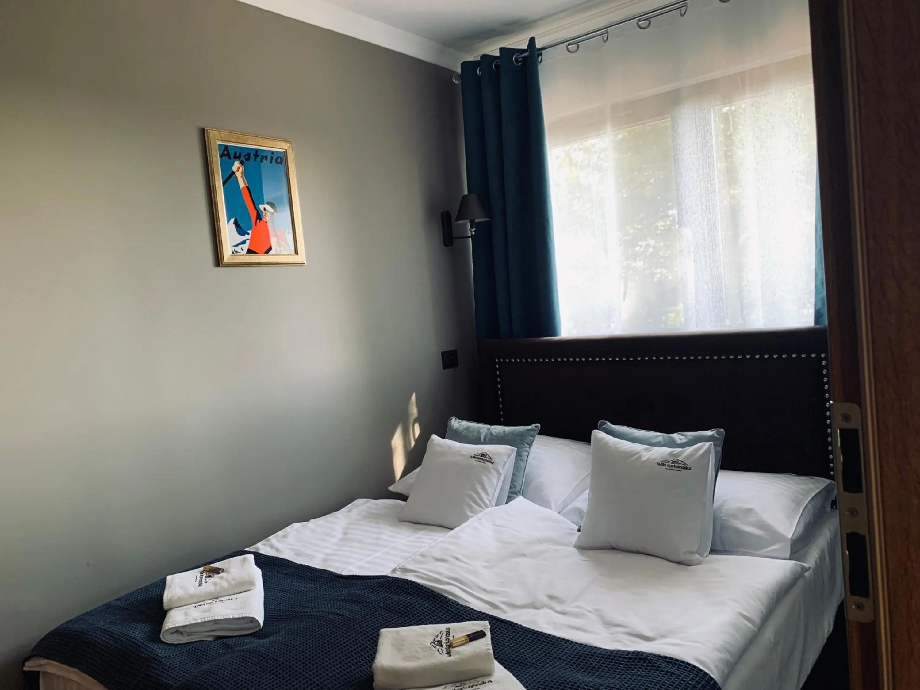 Bedroom, Bed in Willa Karkonoska