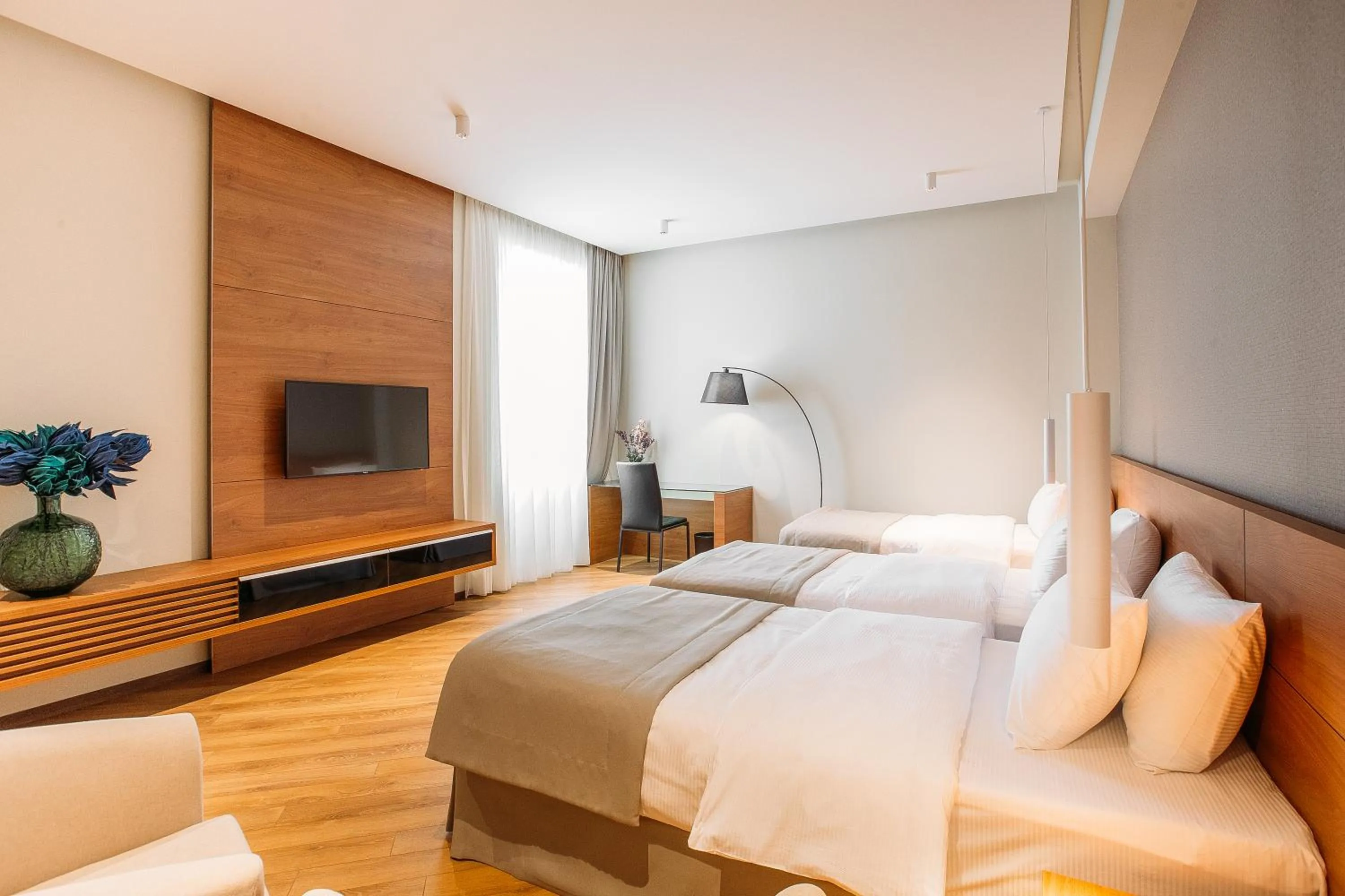 Bed in Hotel Tbilisi Tower