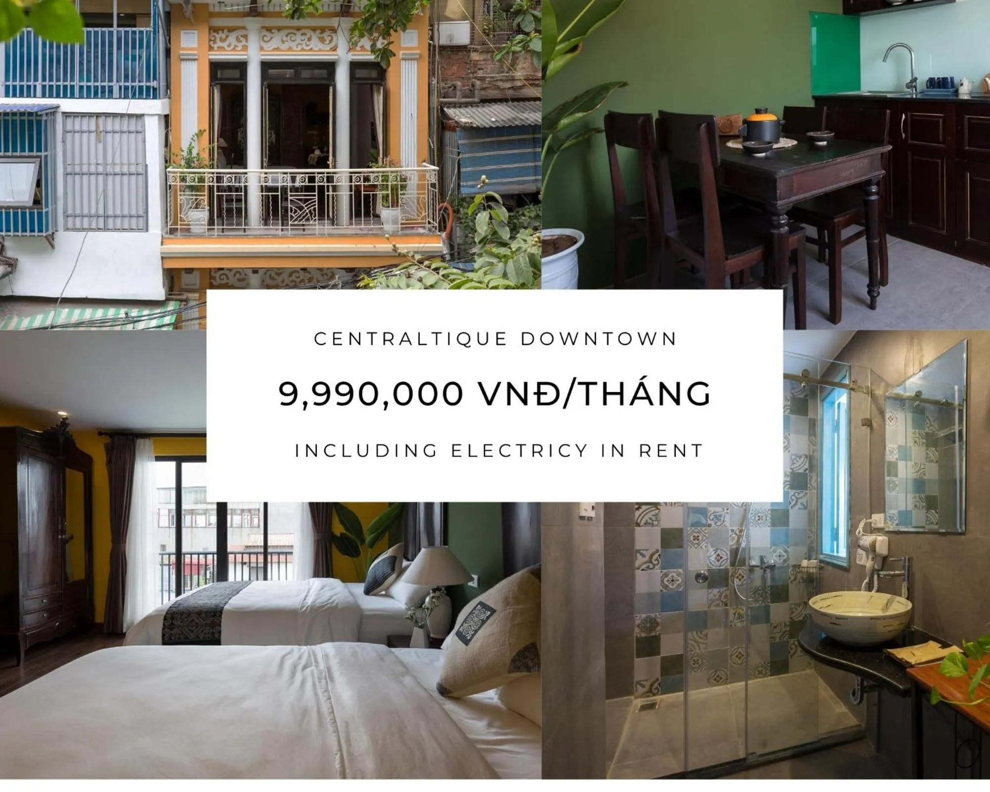 Bed in Centraltique Downtown - Bespoke Colonial House Near Hoan Kiem Lake