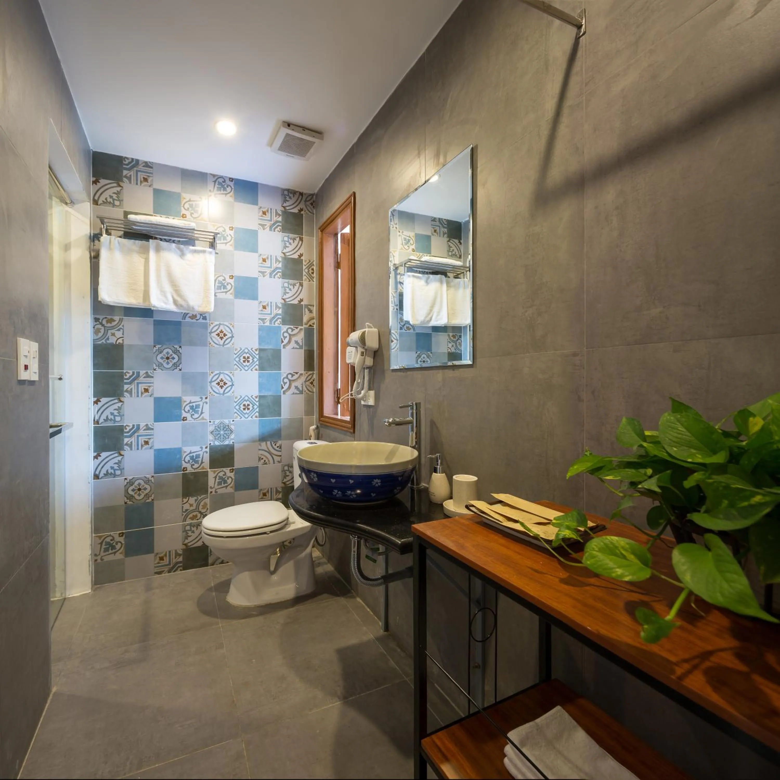 Shower in Centraltique Downtown - Bespoke Colonial House Near Hoan Kiem Lake
