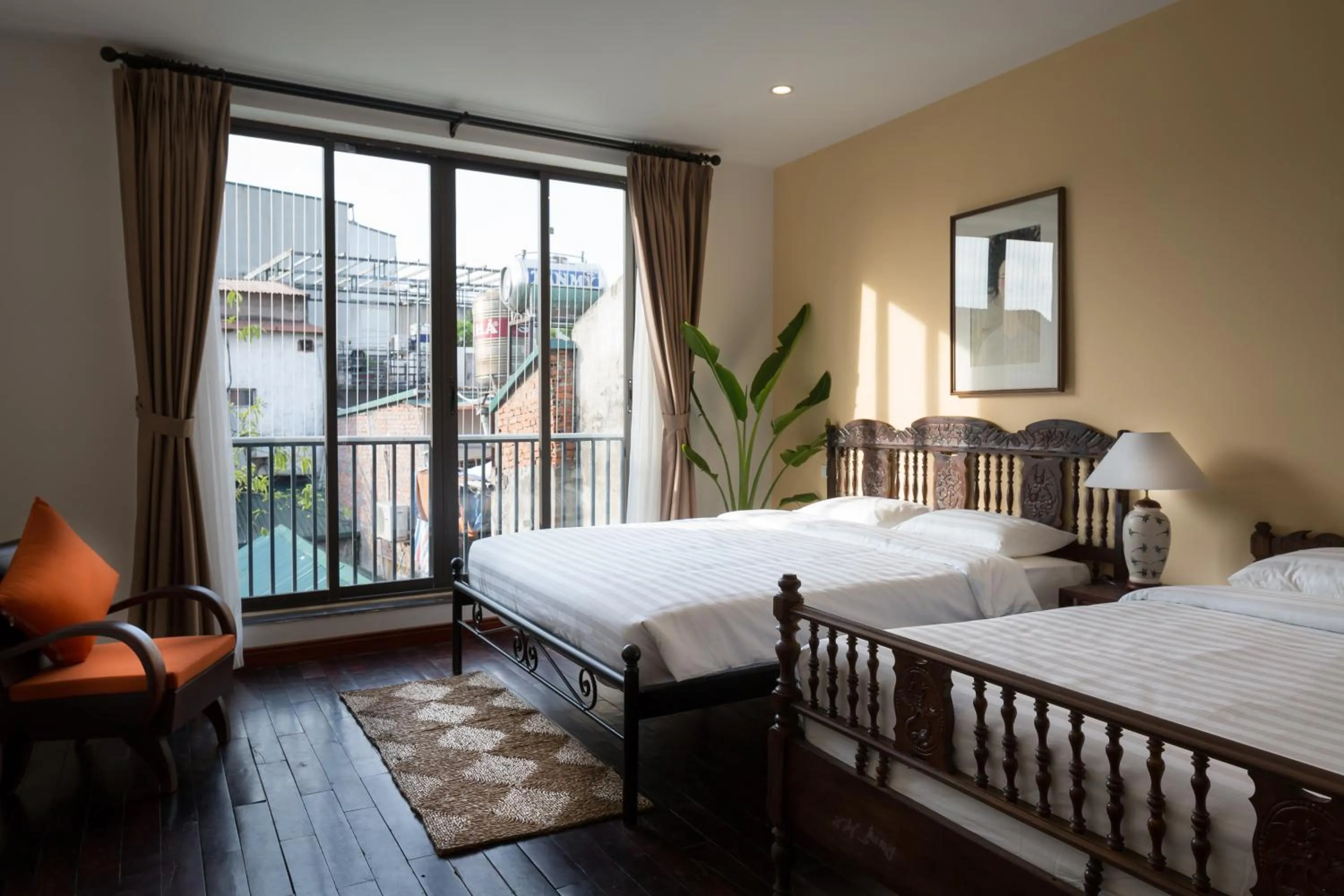 Bed in Centraltique Downtown - Bespoke Colonial House Near Hoan Kiem Lake