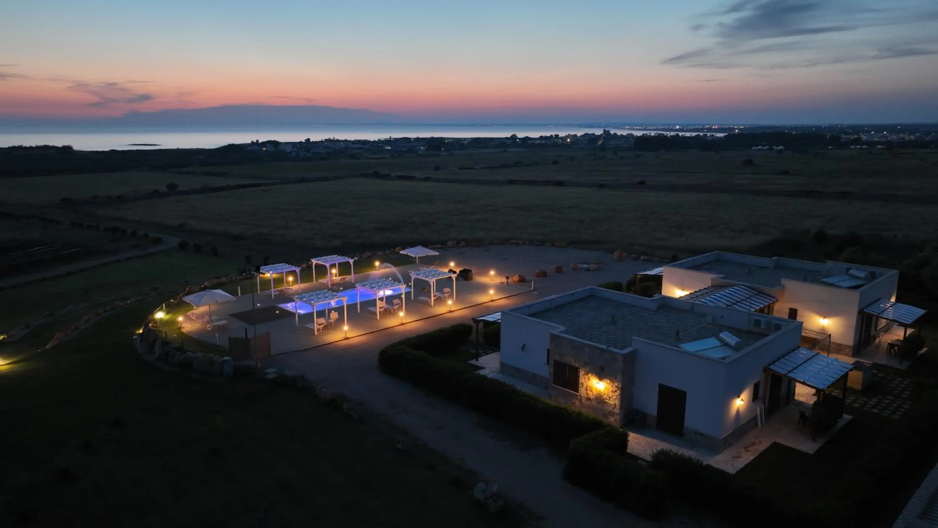 Night in Il giardino dei tramonti