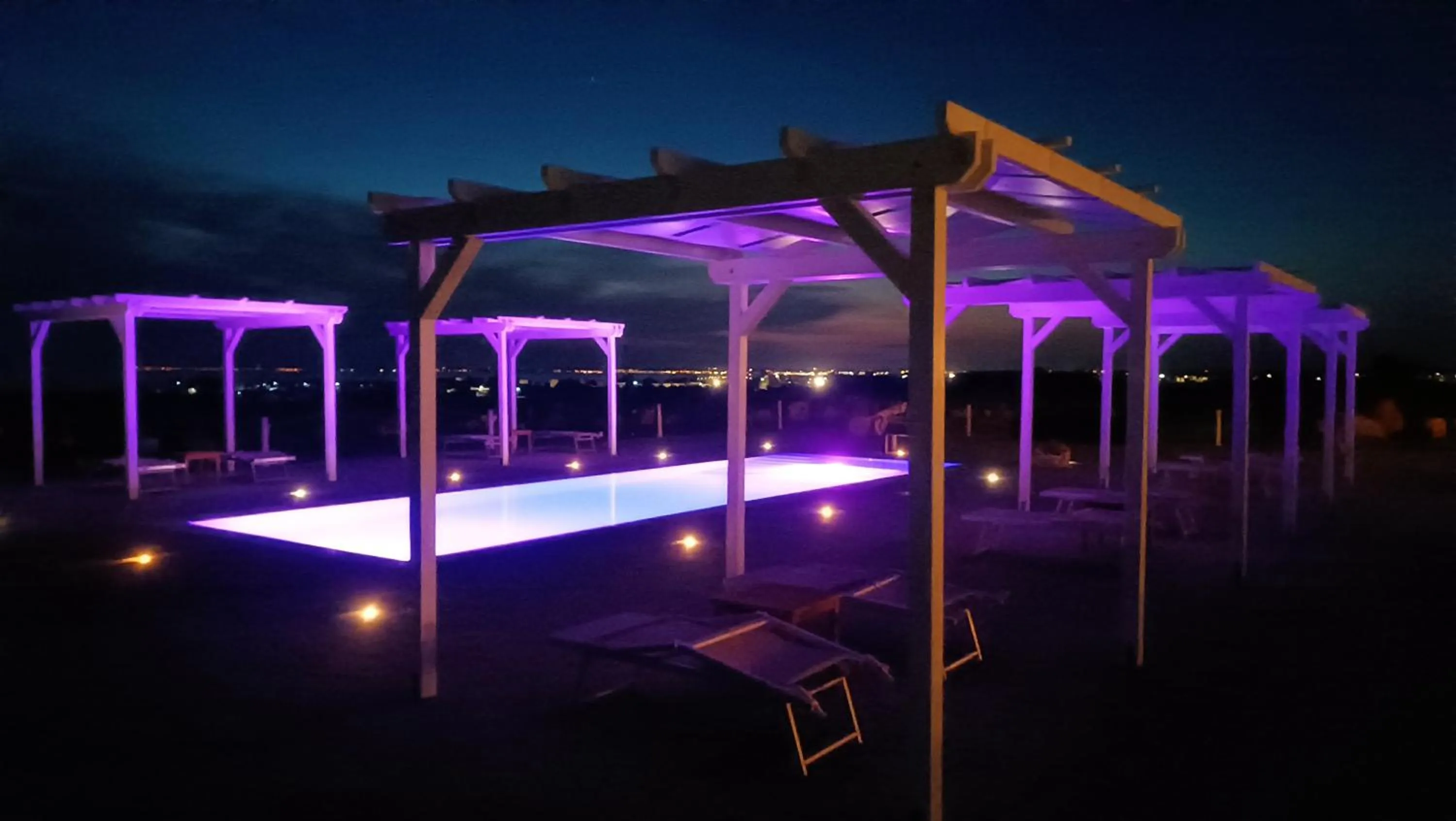 Night in Il giardino dei tramonti