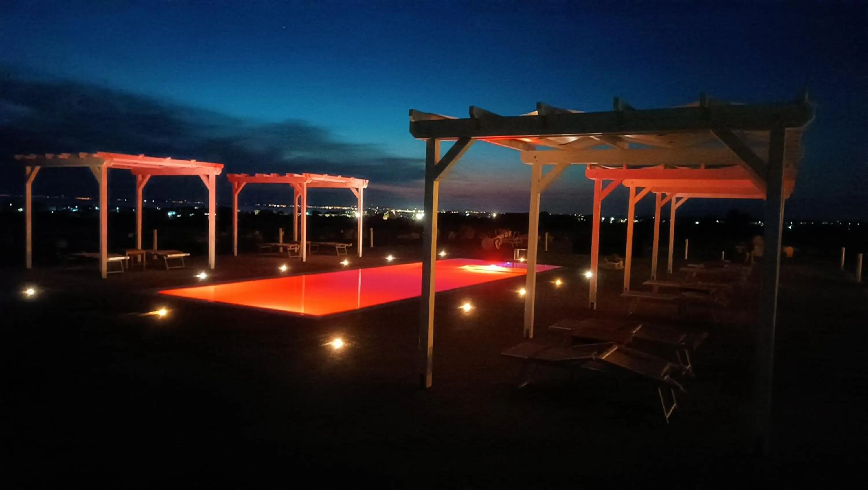 Night in Il giardino dei tramonti