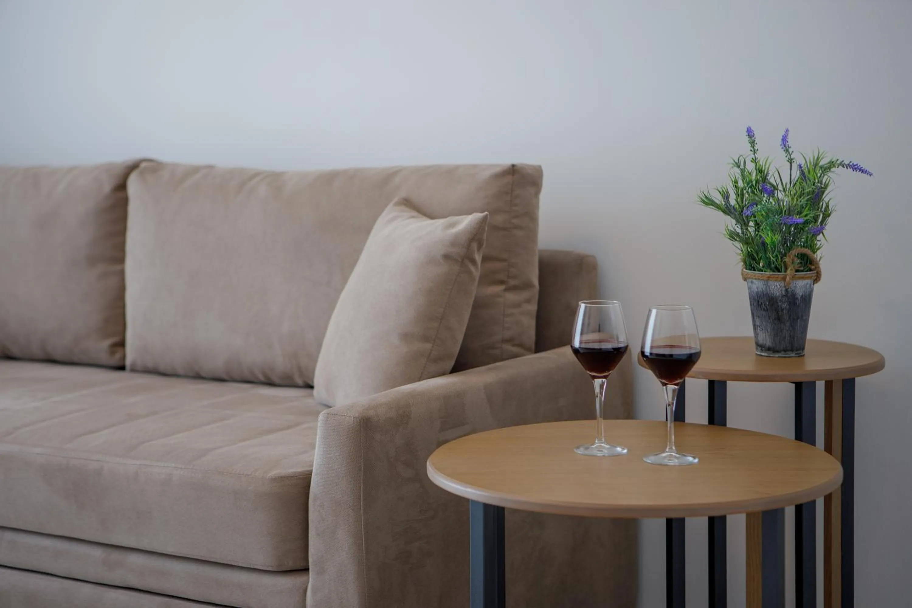 Living room in BISALTAE SEASIDE SUITES