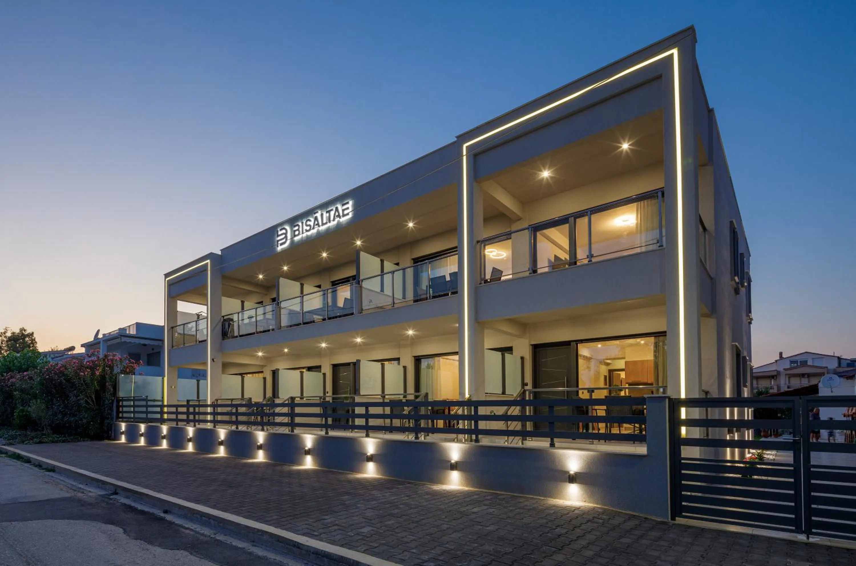 Facade/entrance in BISALTAE SEASIDE SUITES