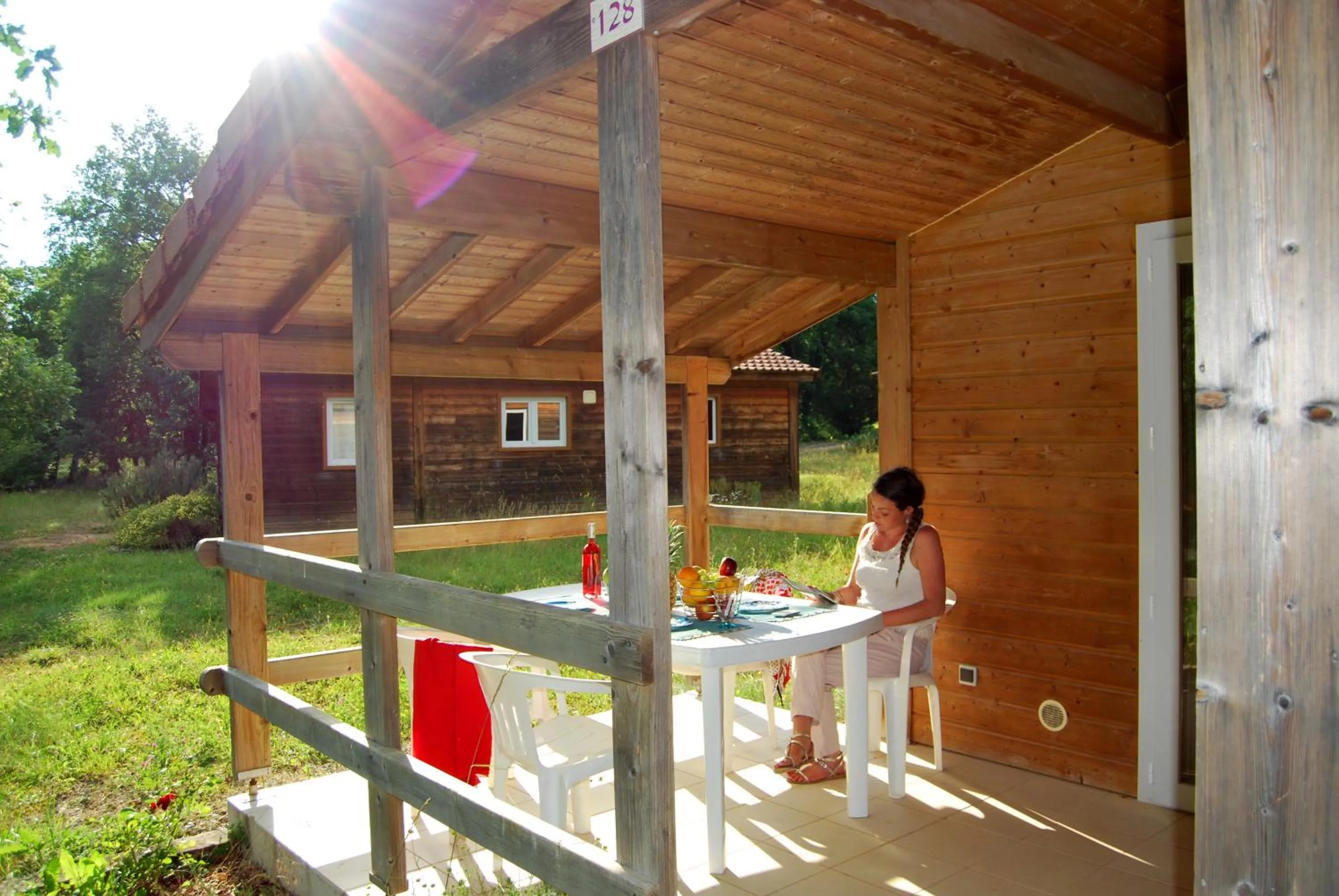 Patio in Lagrange Grand Bleu Vacances - Residence Les Ségalières
