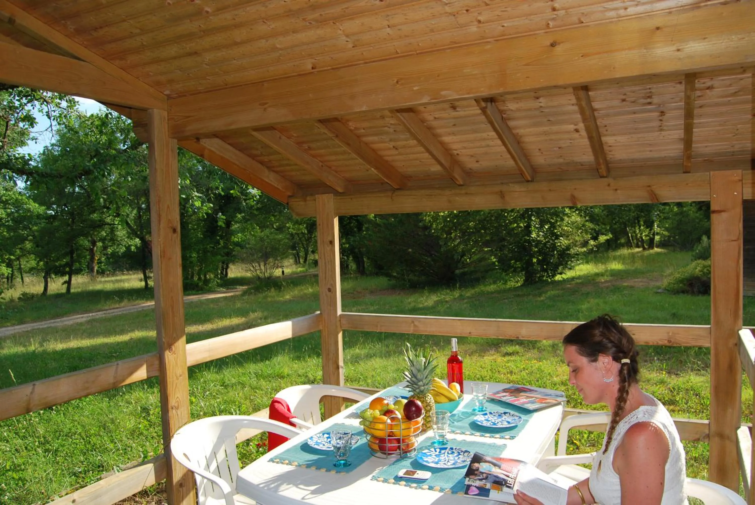 Patio in Lagrange Grand Bleu Vacances - Residence Les Ségalières