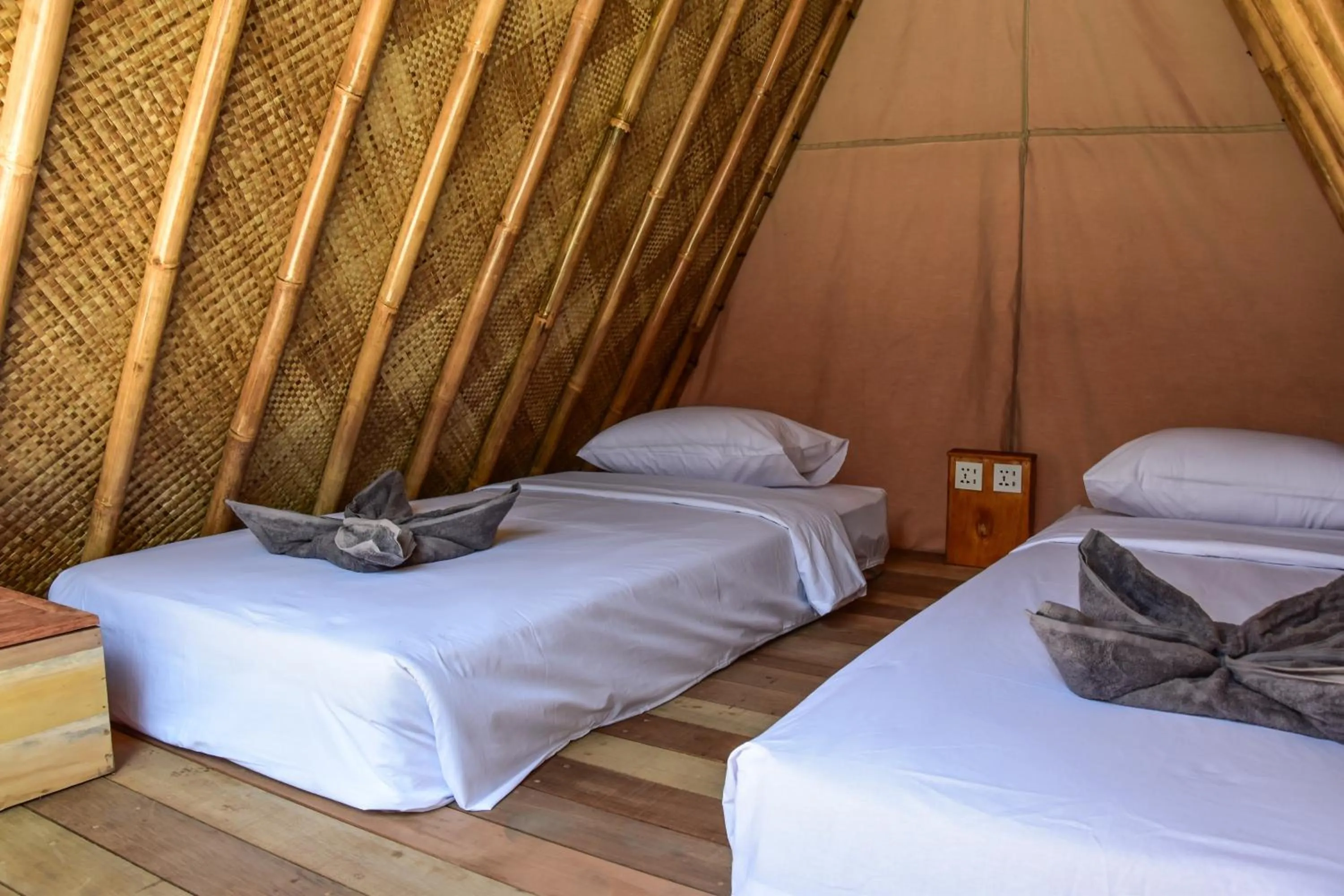 Bed in Mad Monkey Gili Trawangan