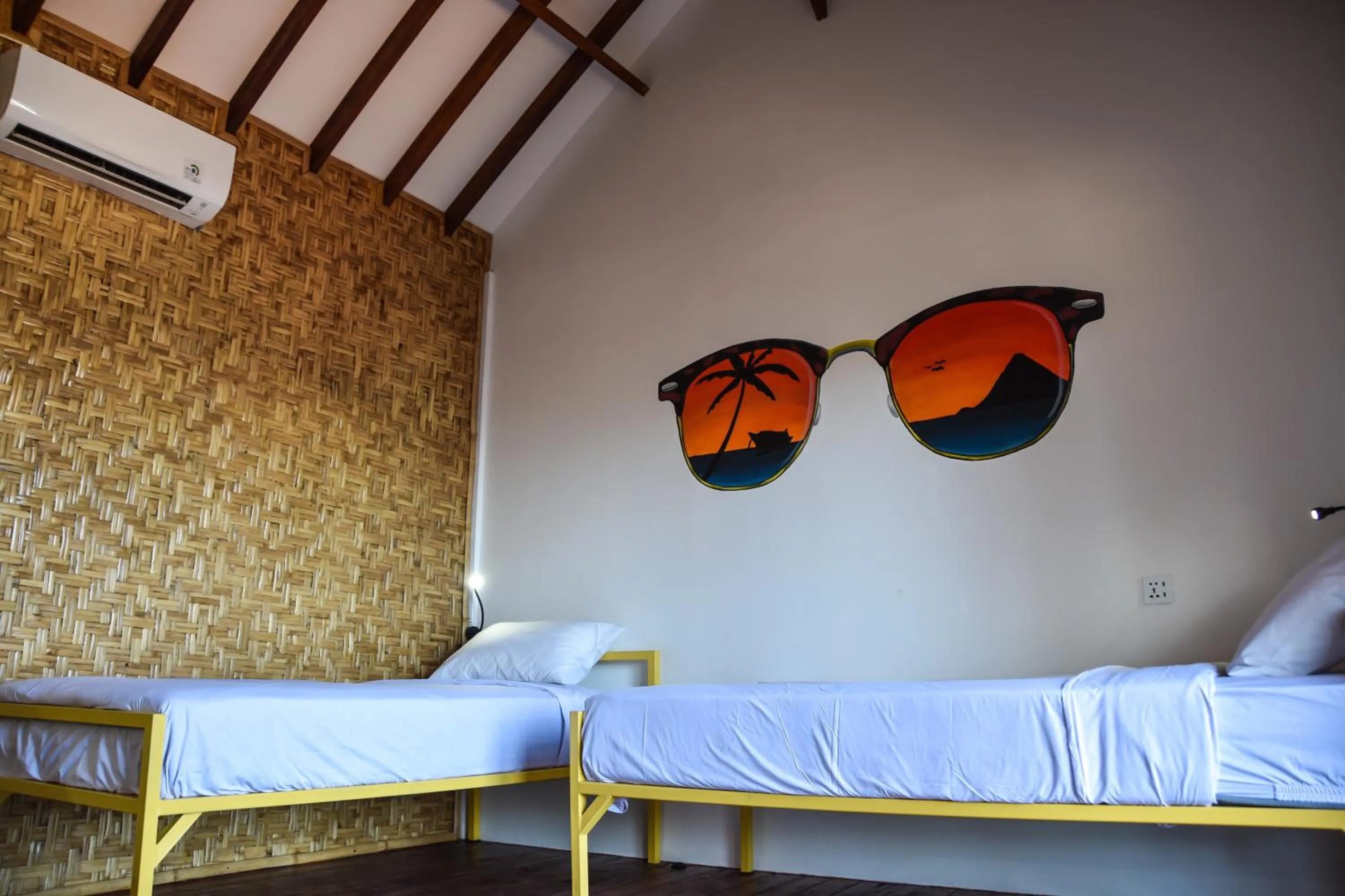 Bed in Mad Monkey Gili Trawangan