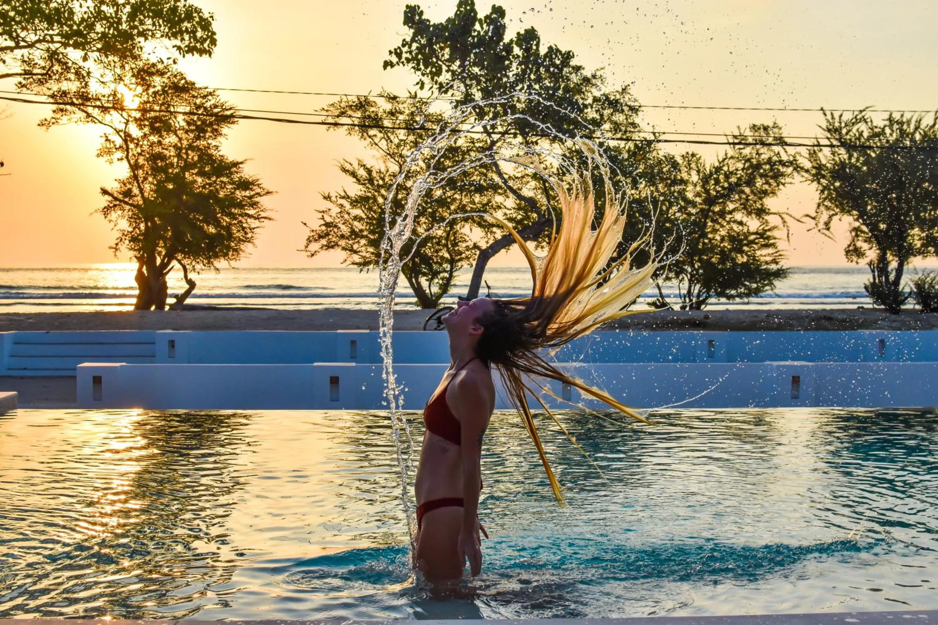 Swimming pool in Mad Monkey Gili Trawangan