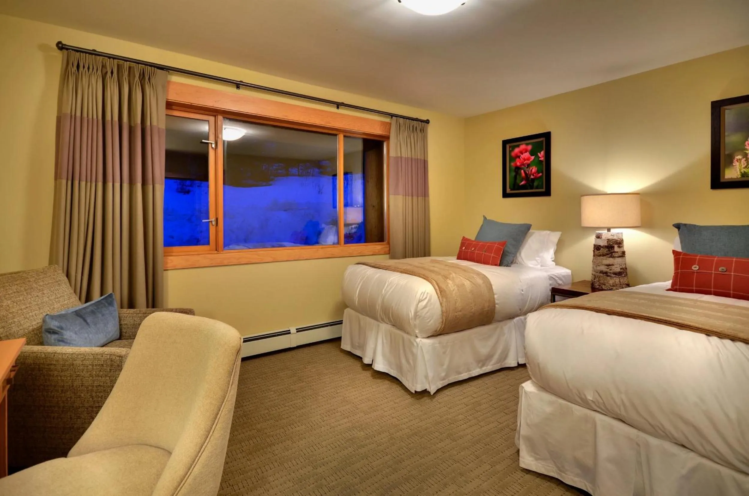 Bed in Tyax Lodge & Heliskiing