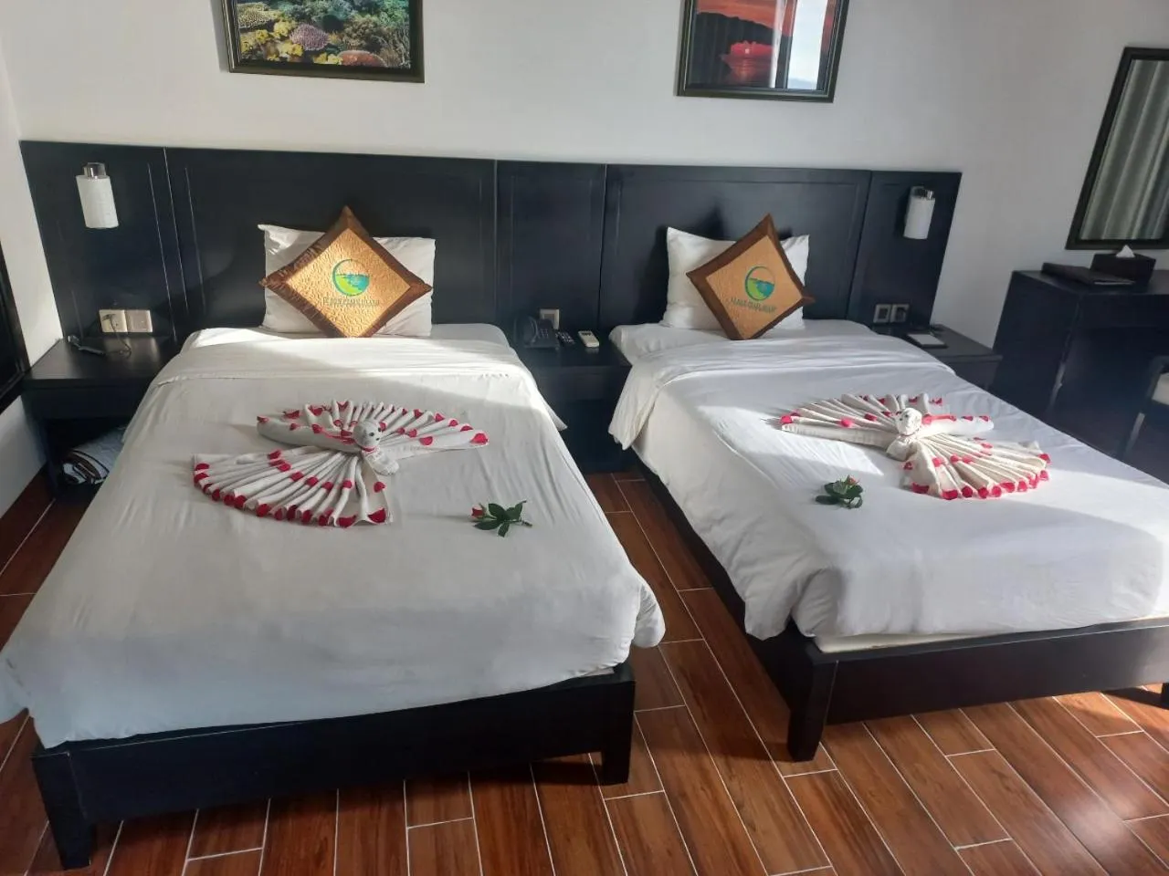 Bed in Ly Son Pearl Island Hotel & Resort