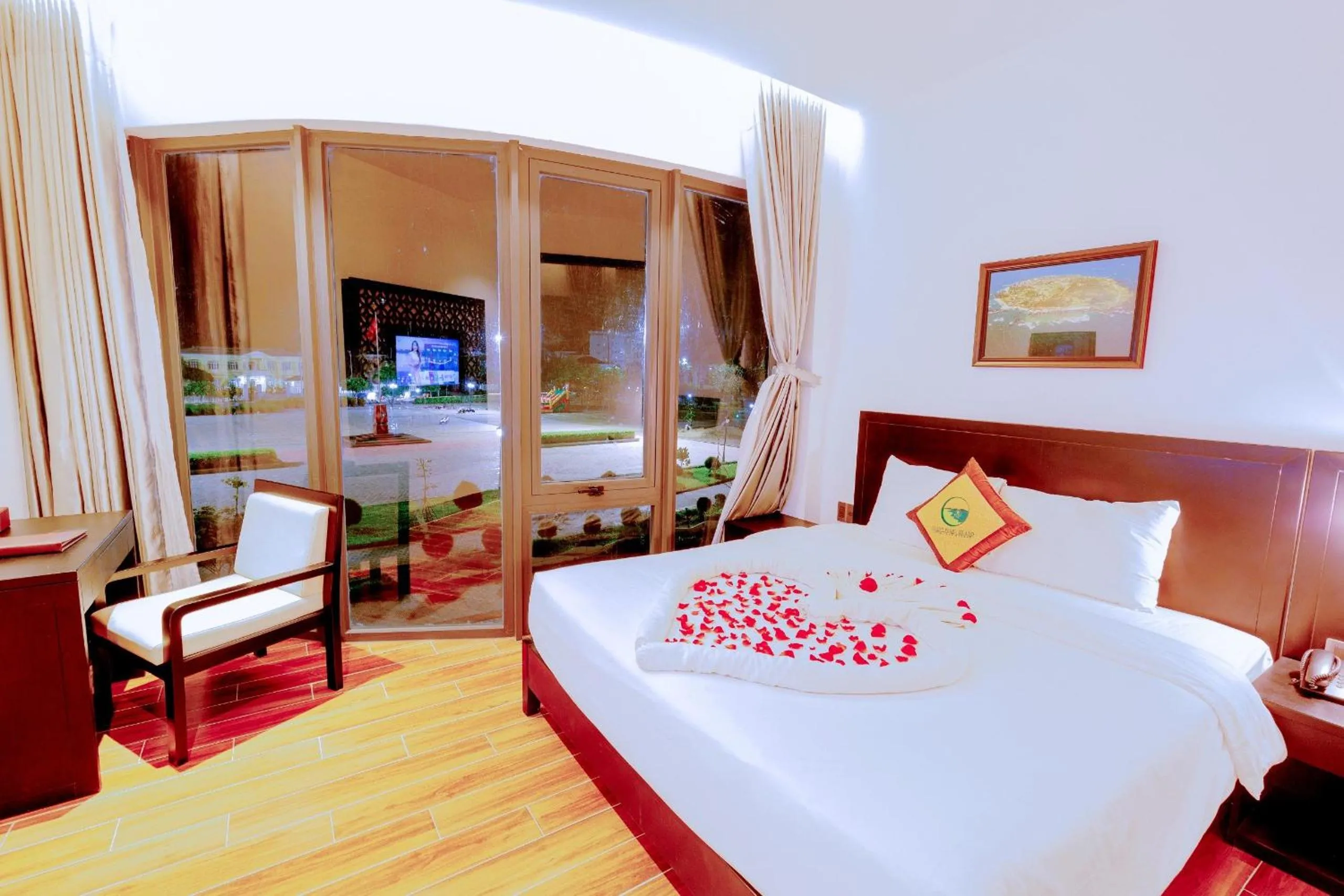 Bed in Ly Son Pearl Island Hotel & Resort