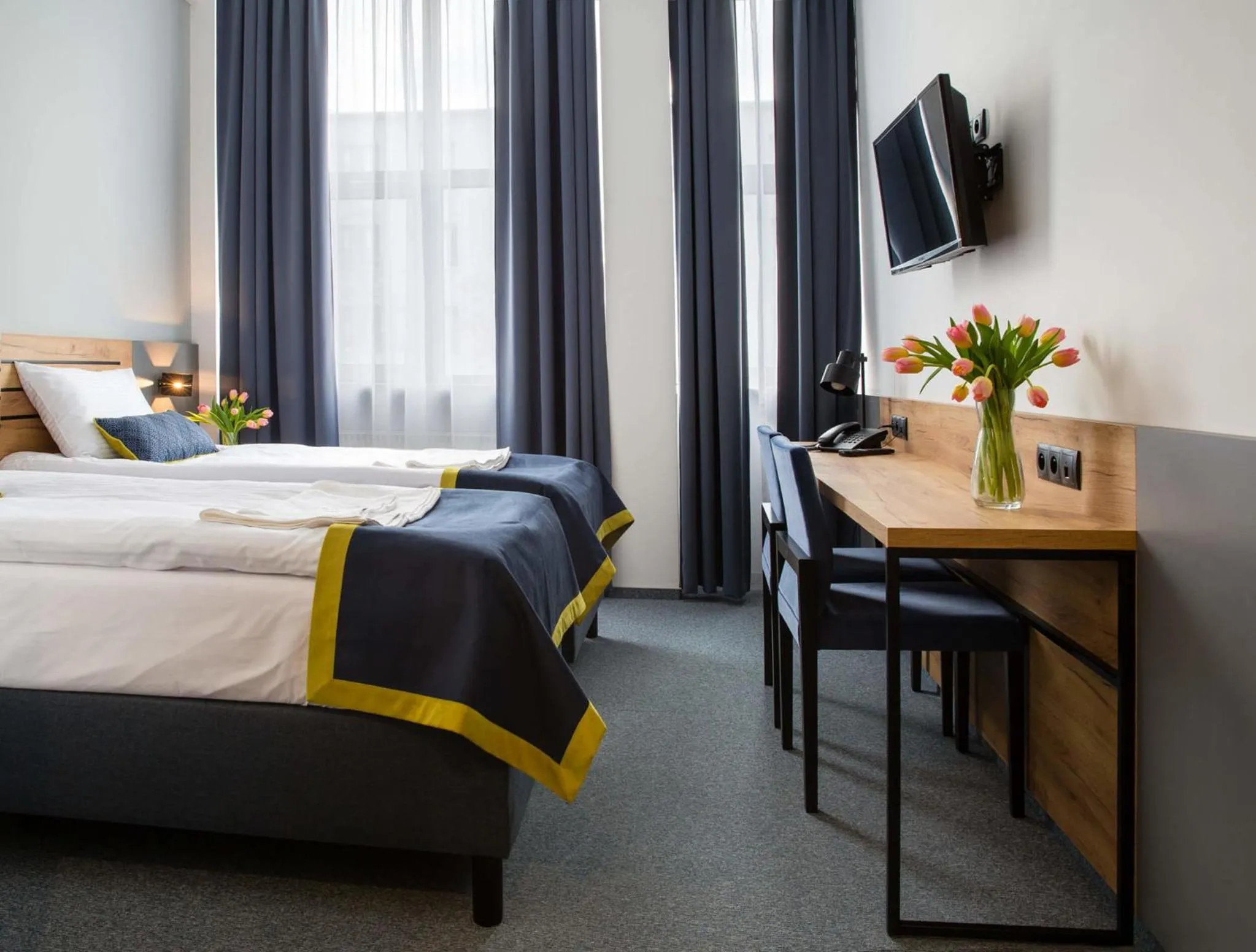 Bed in Hotel Mokotów