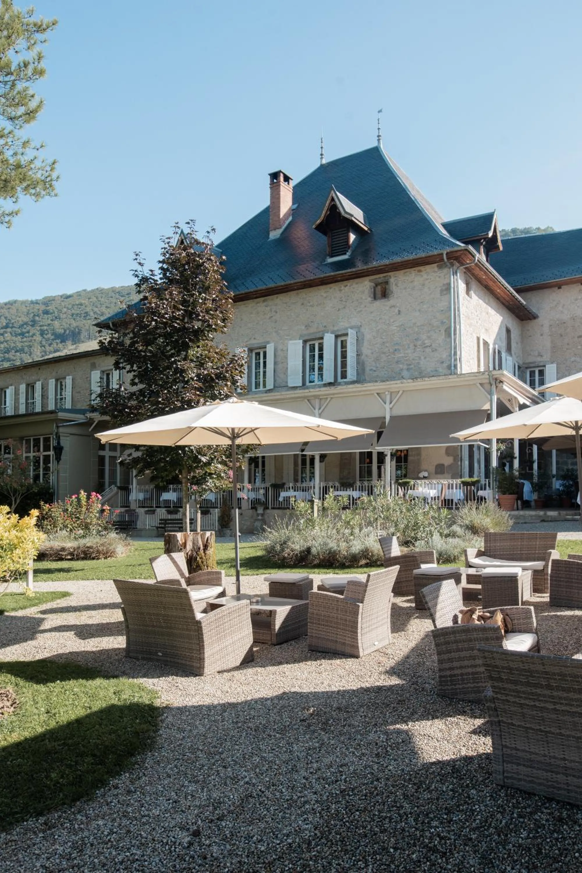 Garden in Château des Comtes de Challes