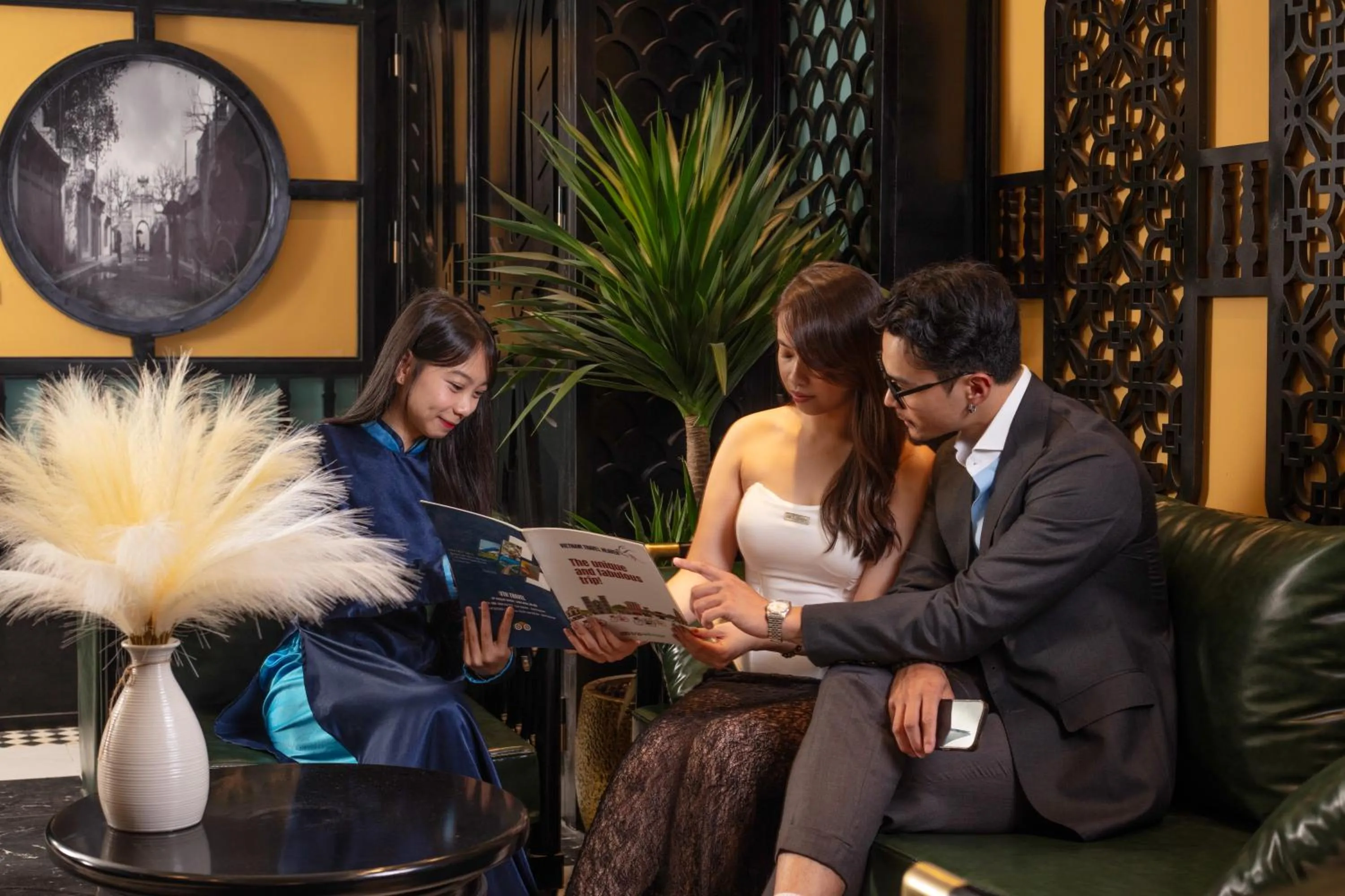 group of guests in Madelise Grand Hotel