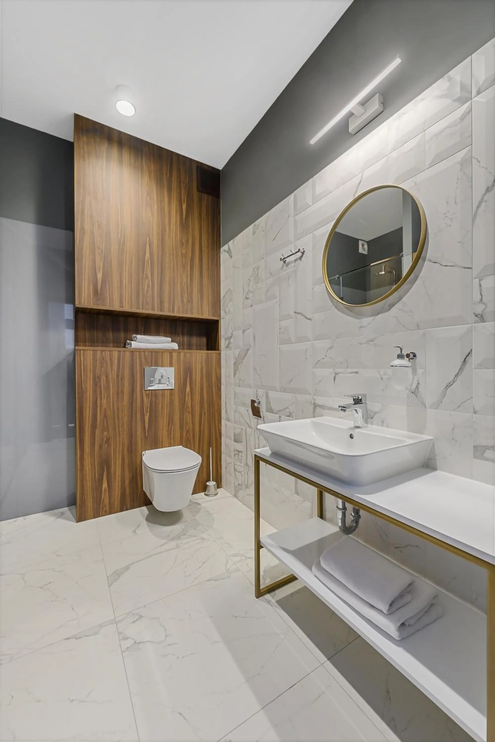 Bathroom in Aparthotel Krzywa Kamienica