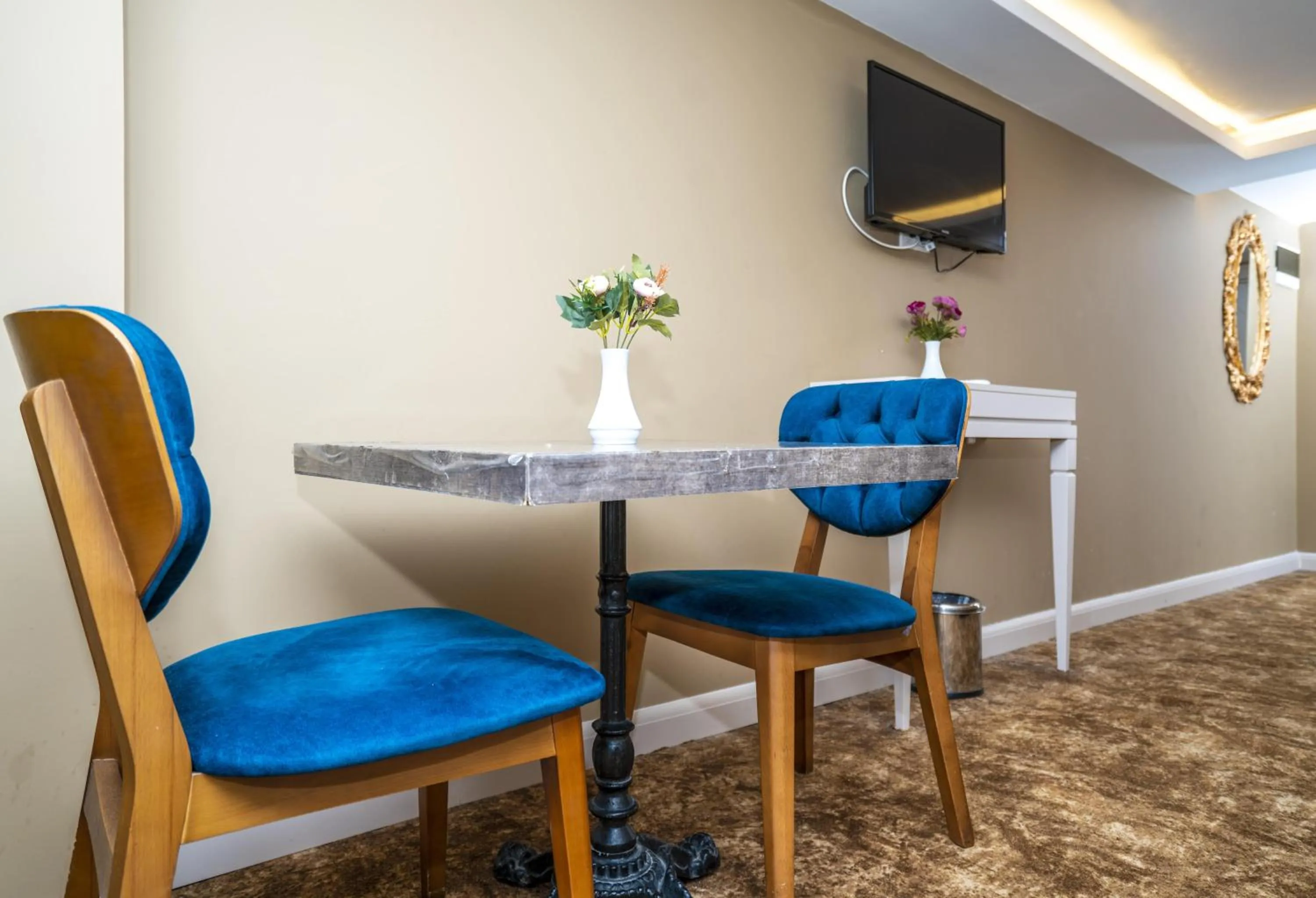 Communal lounge/ TV room in Topkapi Old City Kensington Hotel Ottoman Heritage