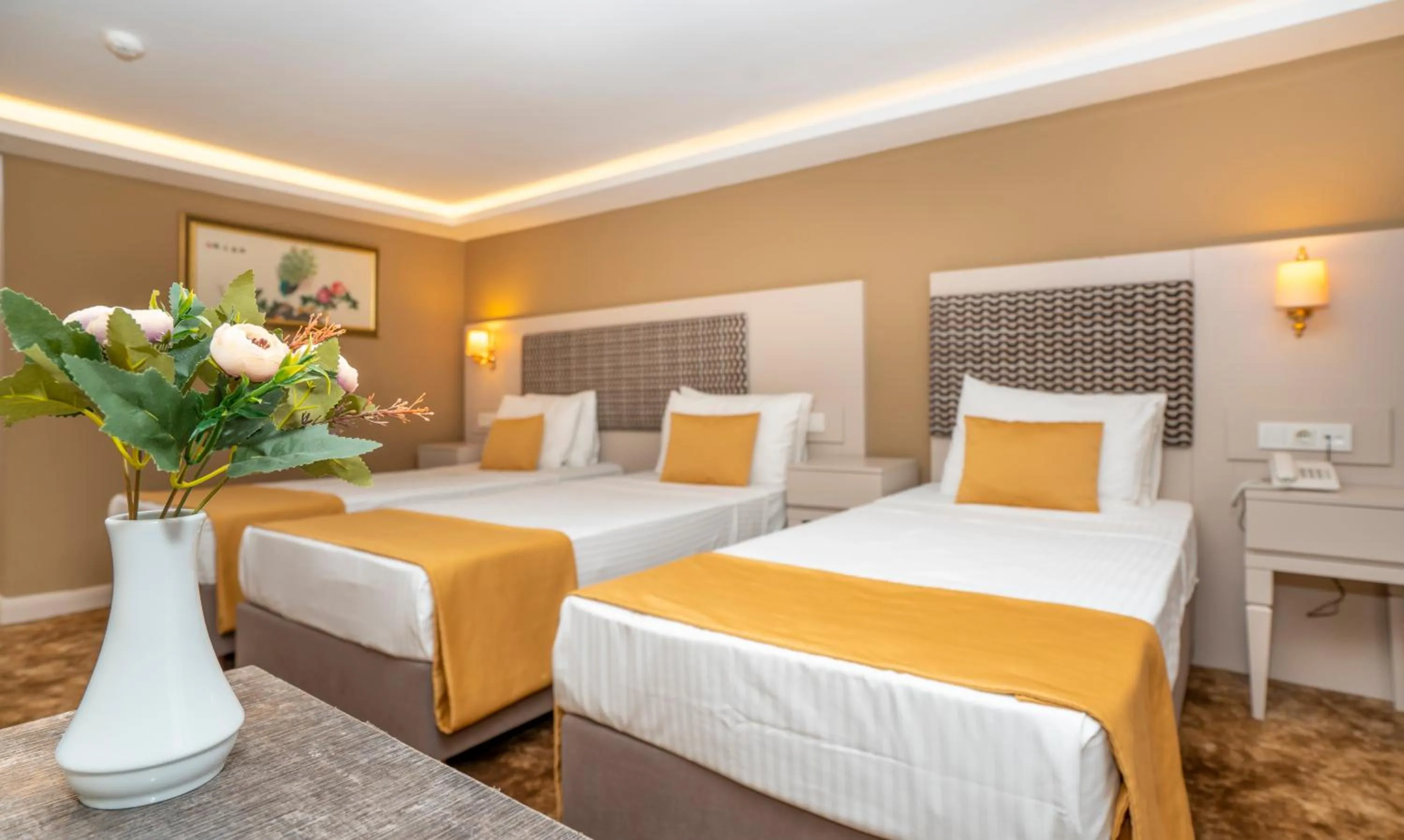 Bed in Topkapi Old City Kensington Hotel Ottoman Heritage