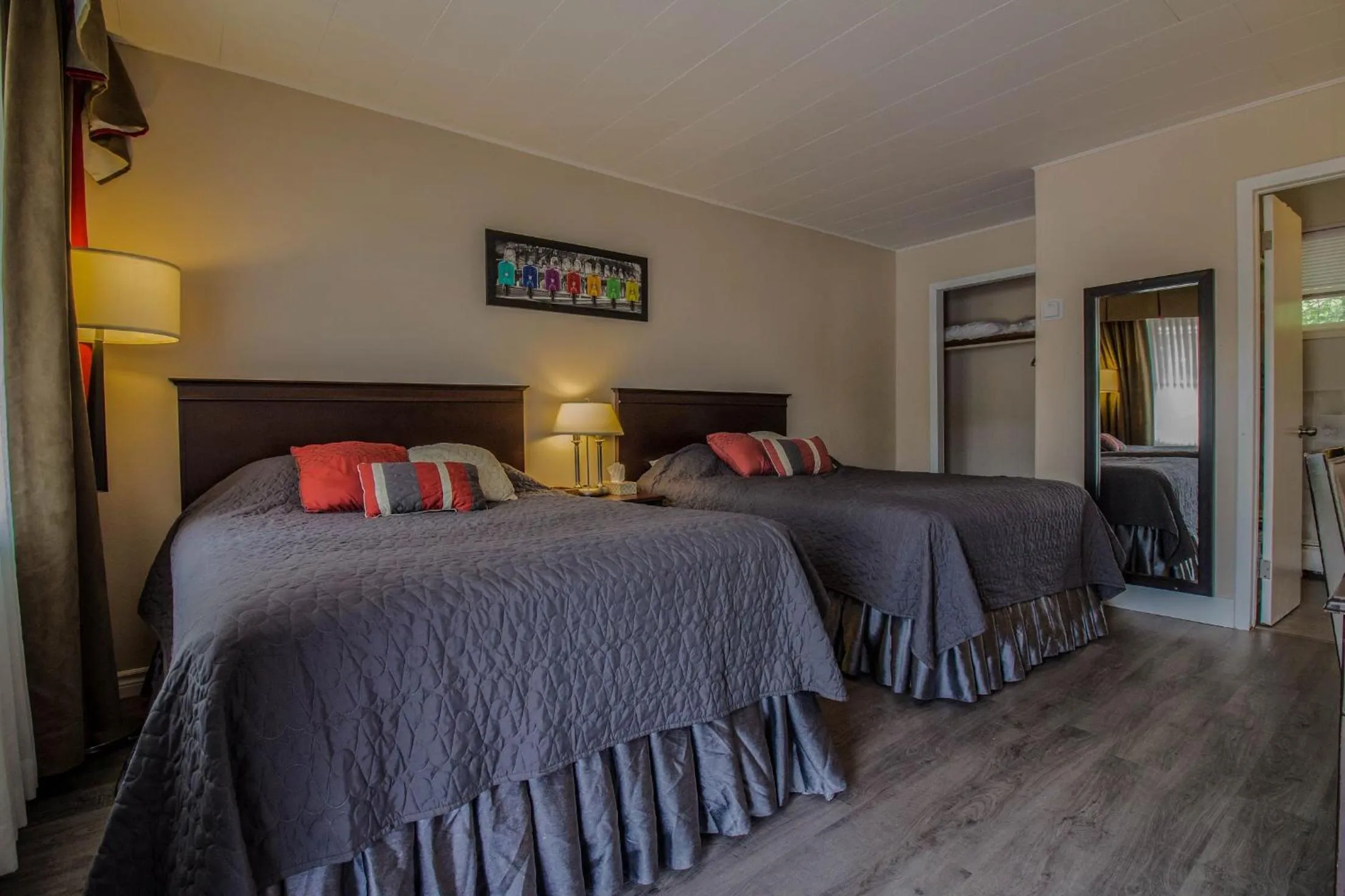 Bed in The White Horse Motel