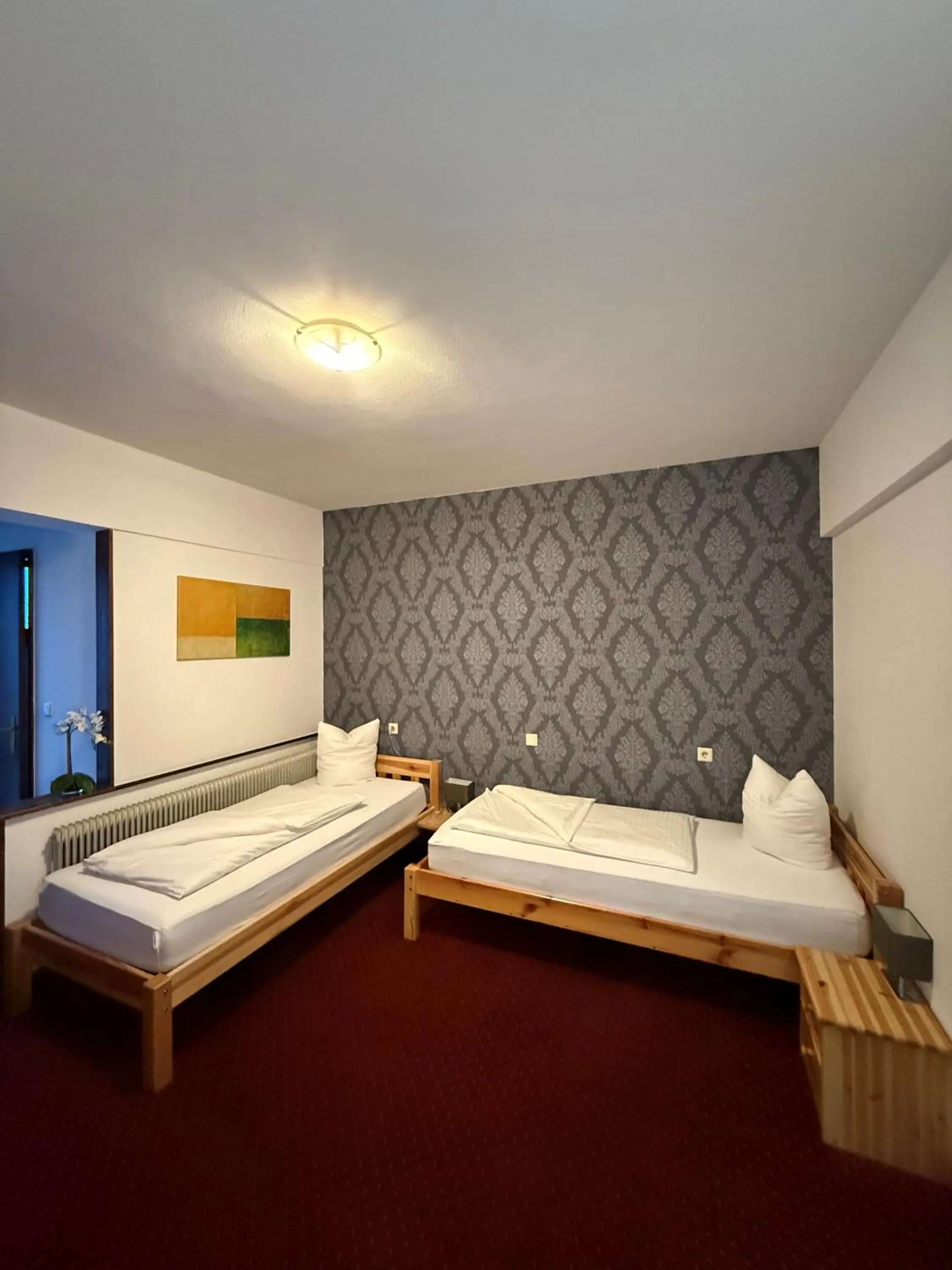 Bedroom, Bed in Hotel Pension Löwen in Sulz