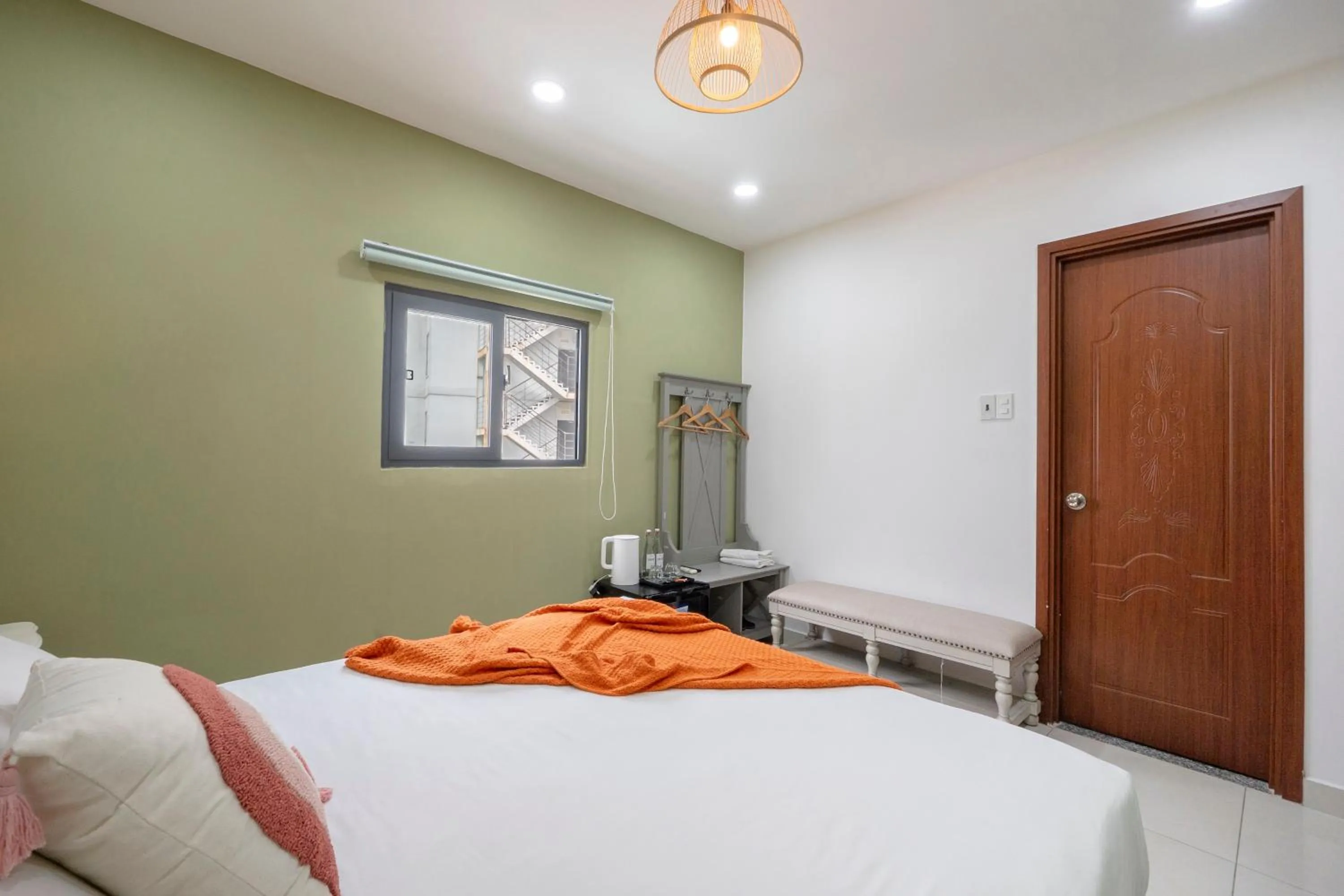 Bed in SAZI AMILA Nguyen Hue HOTEL - Free Banh Mi