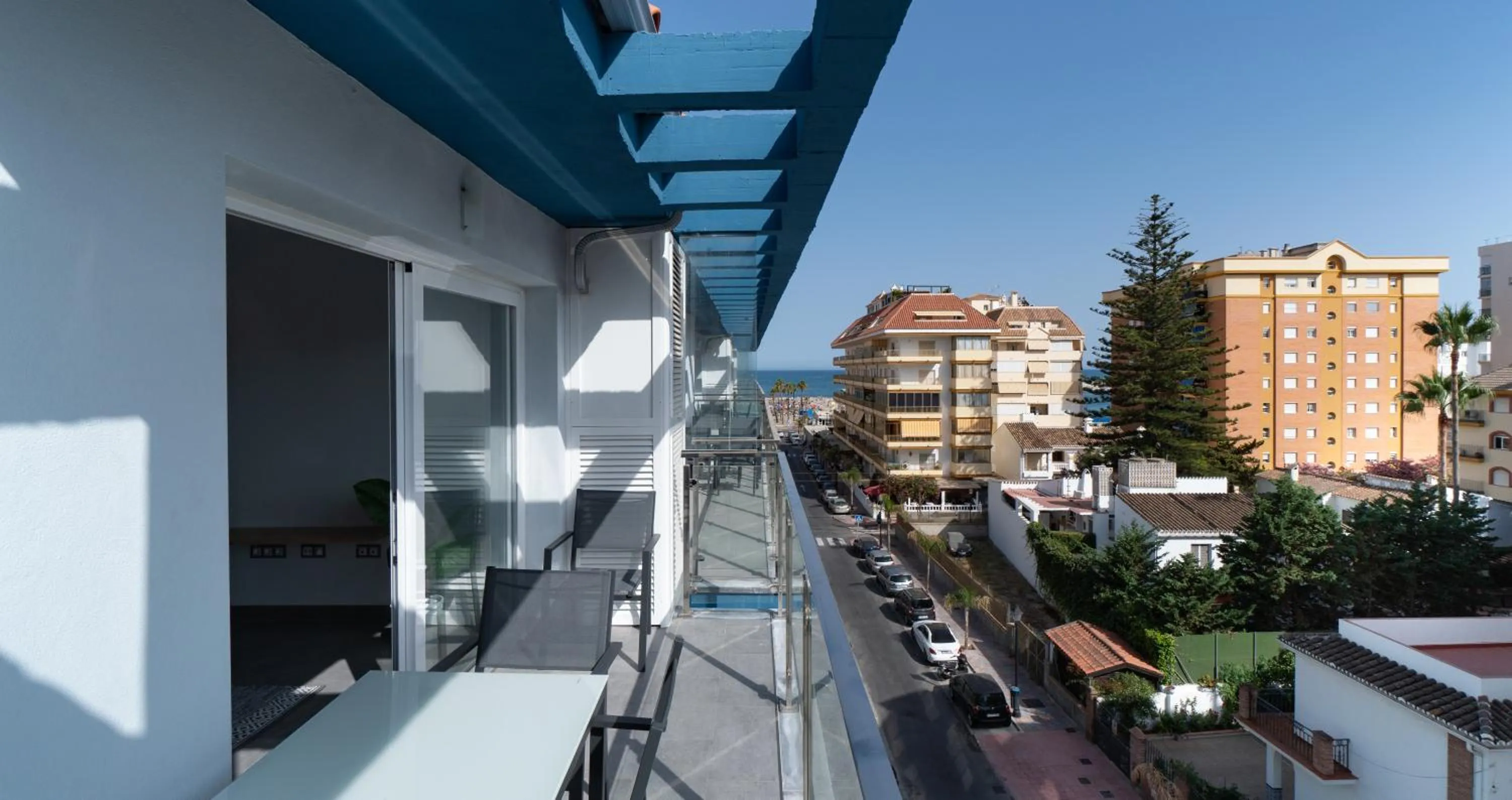 Balcony/Terrace in Sur Suites La Dorada, centricos soleados a pocos metros de la Playa y con Parking Opcional