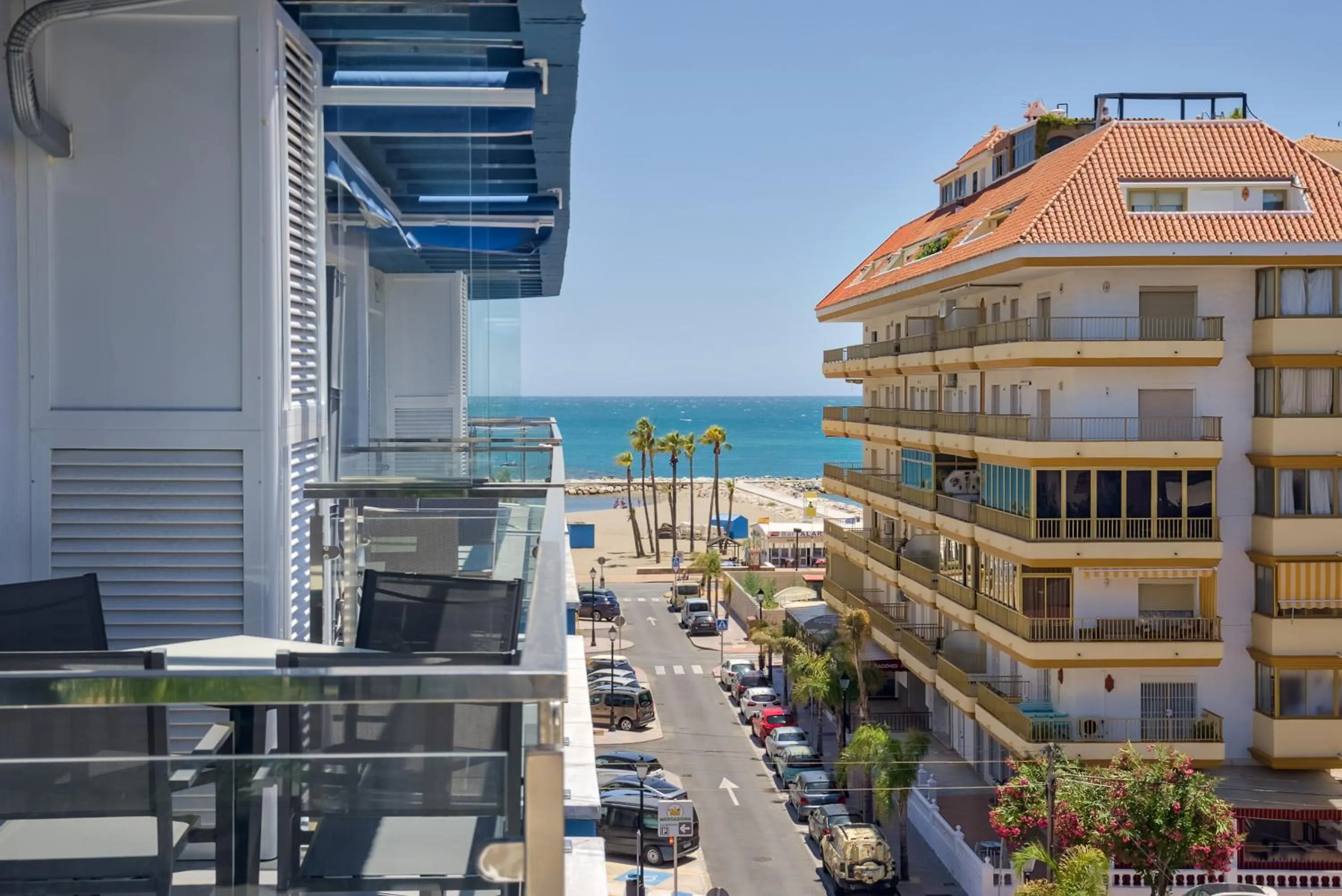 Balcony/Terrace in Sur Suites La Dorada, centricos soleados a pocos metros de la Playa y con Parking Opcional