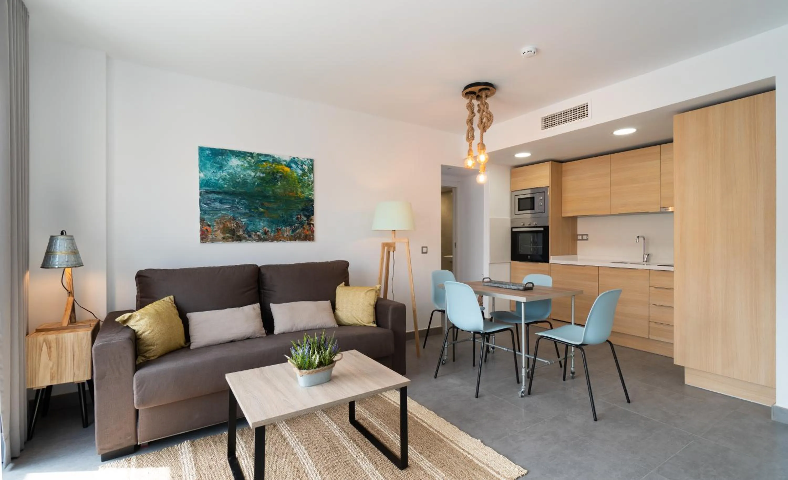 Living room in Sur Suites La Dorada, centricos soleados a pocos metros de la Playa y con Parking Opcional