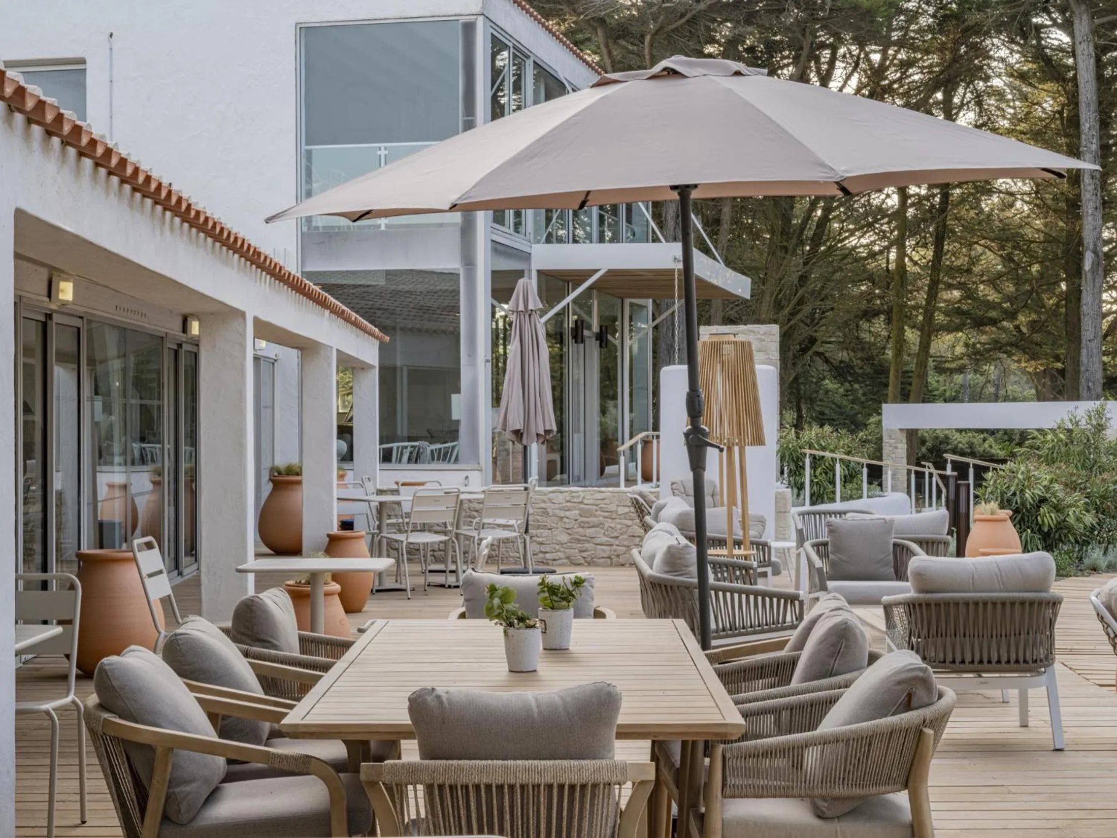 Patio in Hotel Punta Lara Noirmoutier