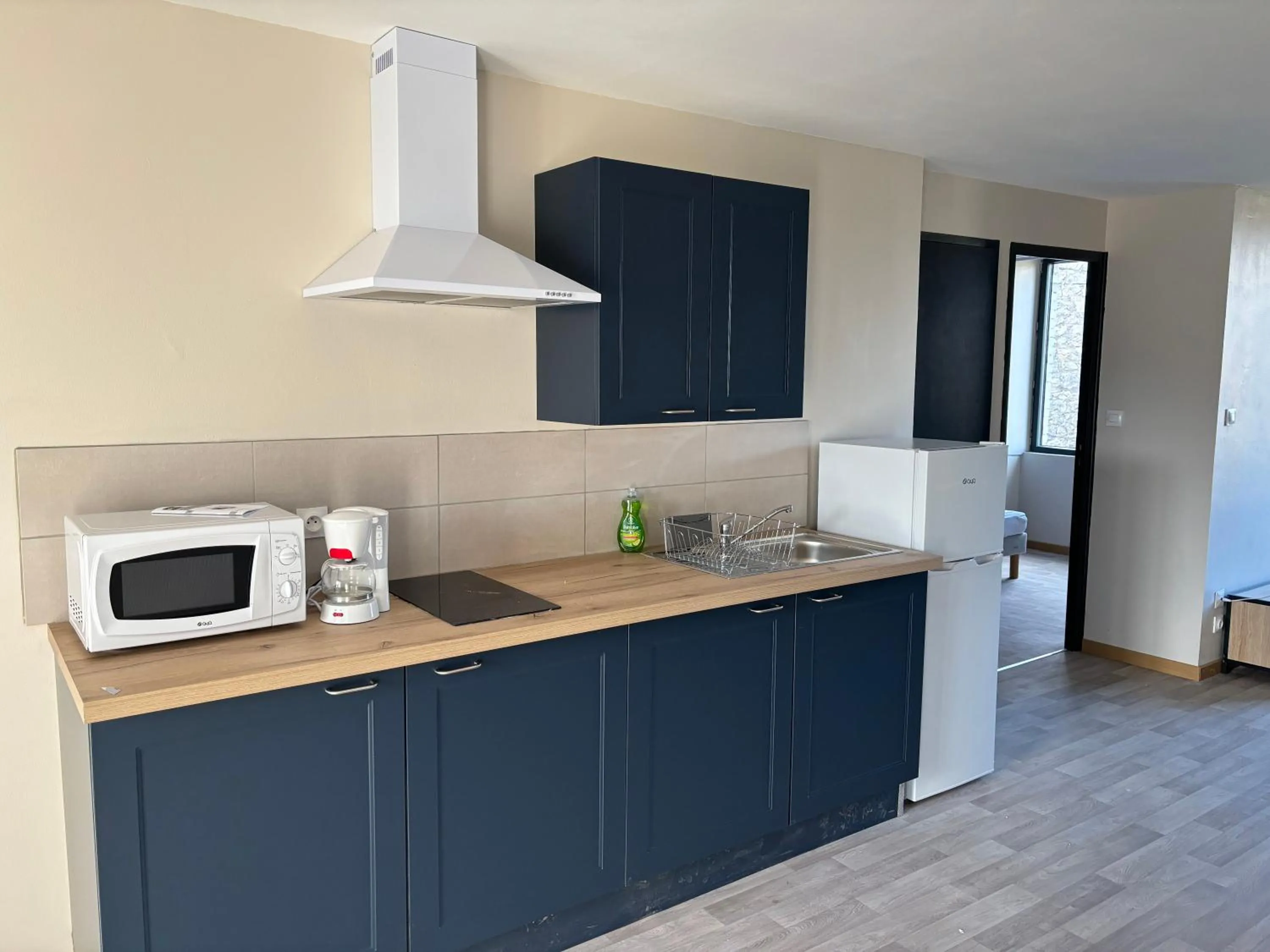 kitchen in Hotel Les Voyageurs - Vogüé