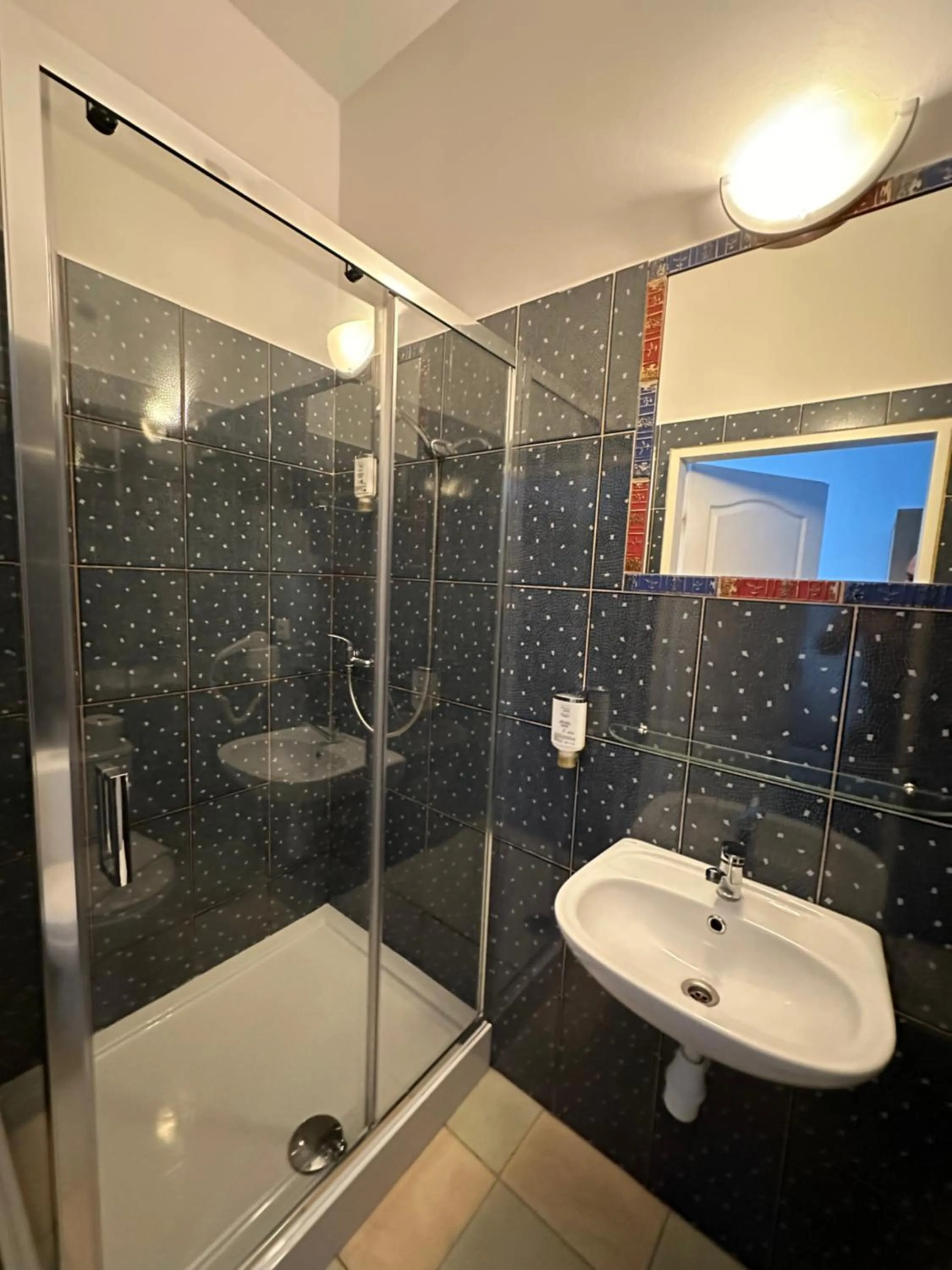 Shower in Lezzet PG B&B &TurkishRestaurant