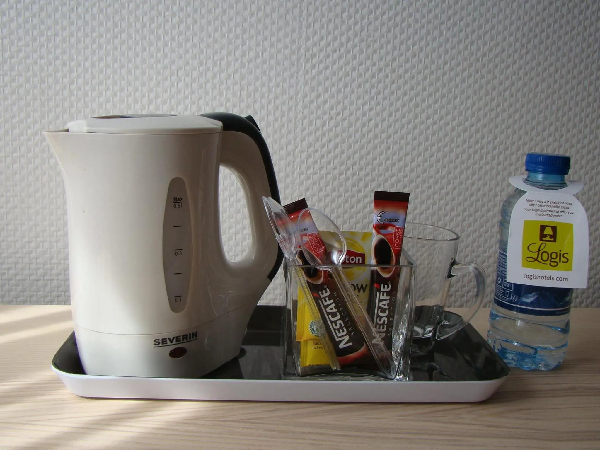 Coffee/tea facilities in LOGIS Hôtel Le Moulin Des Gardelles