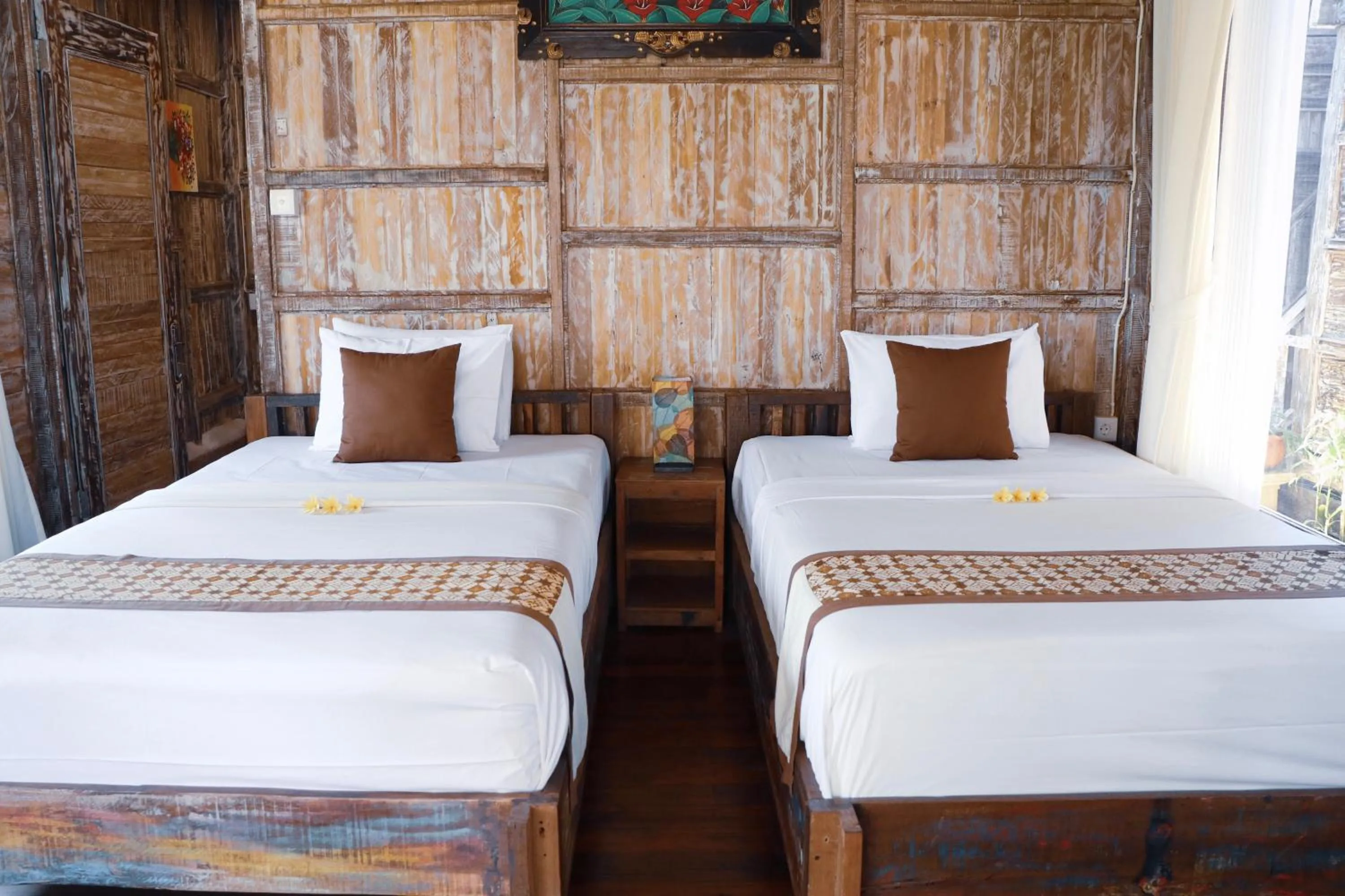 Bed in Royal JJ Ubud Resort & Spa