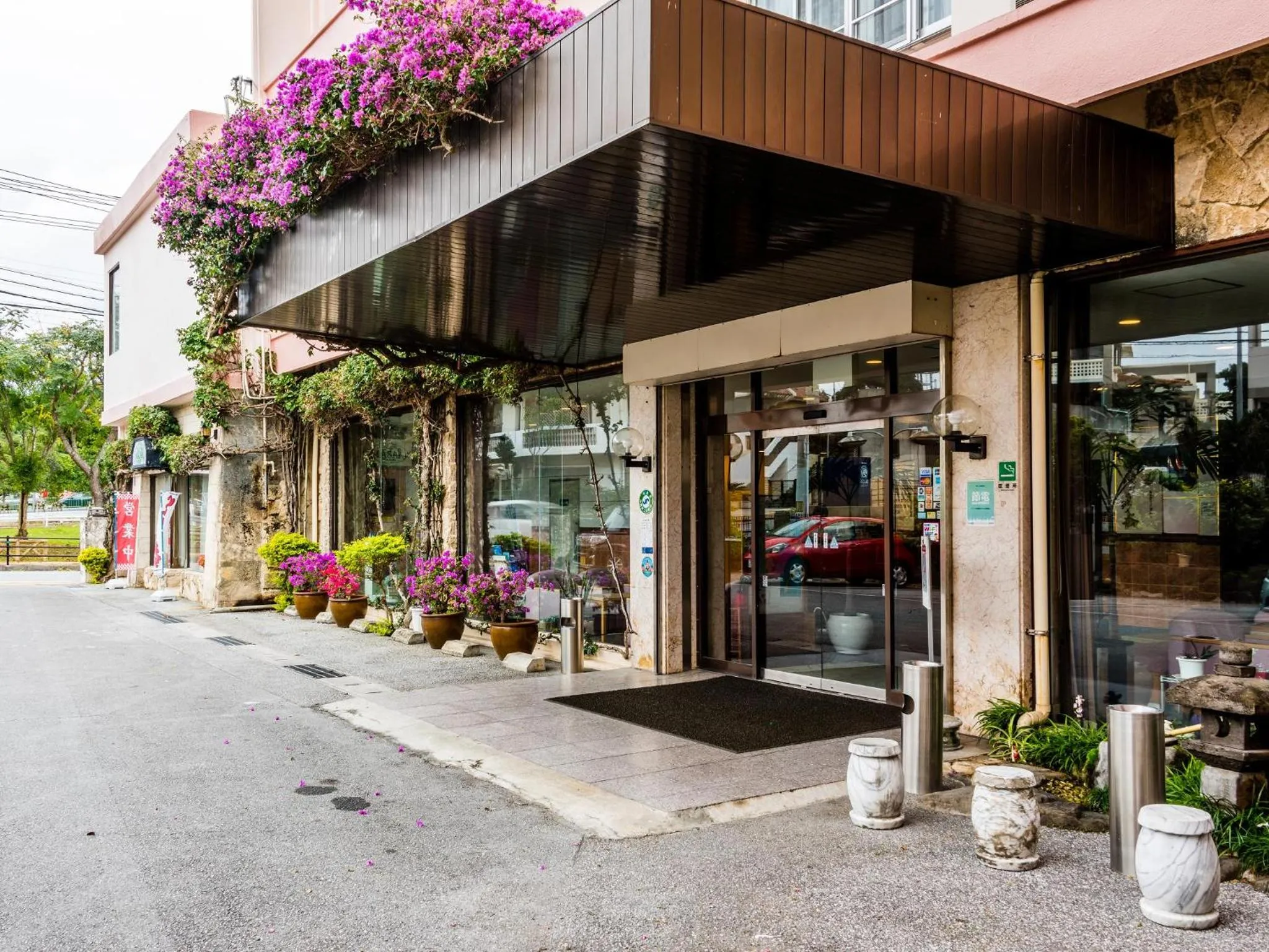 Facade/entrance in Crown Hotel Okinawa