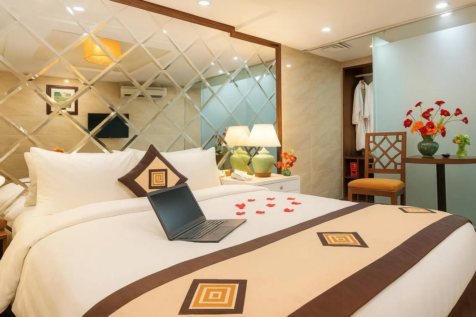 Photo of the whole room, Bed in Hanoi Sena Hotel & Travel