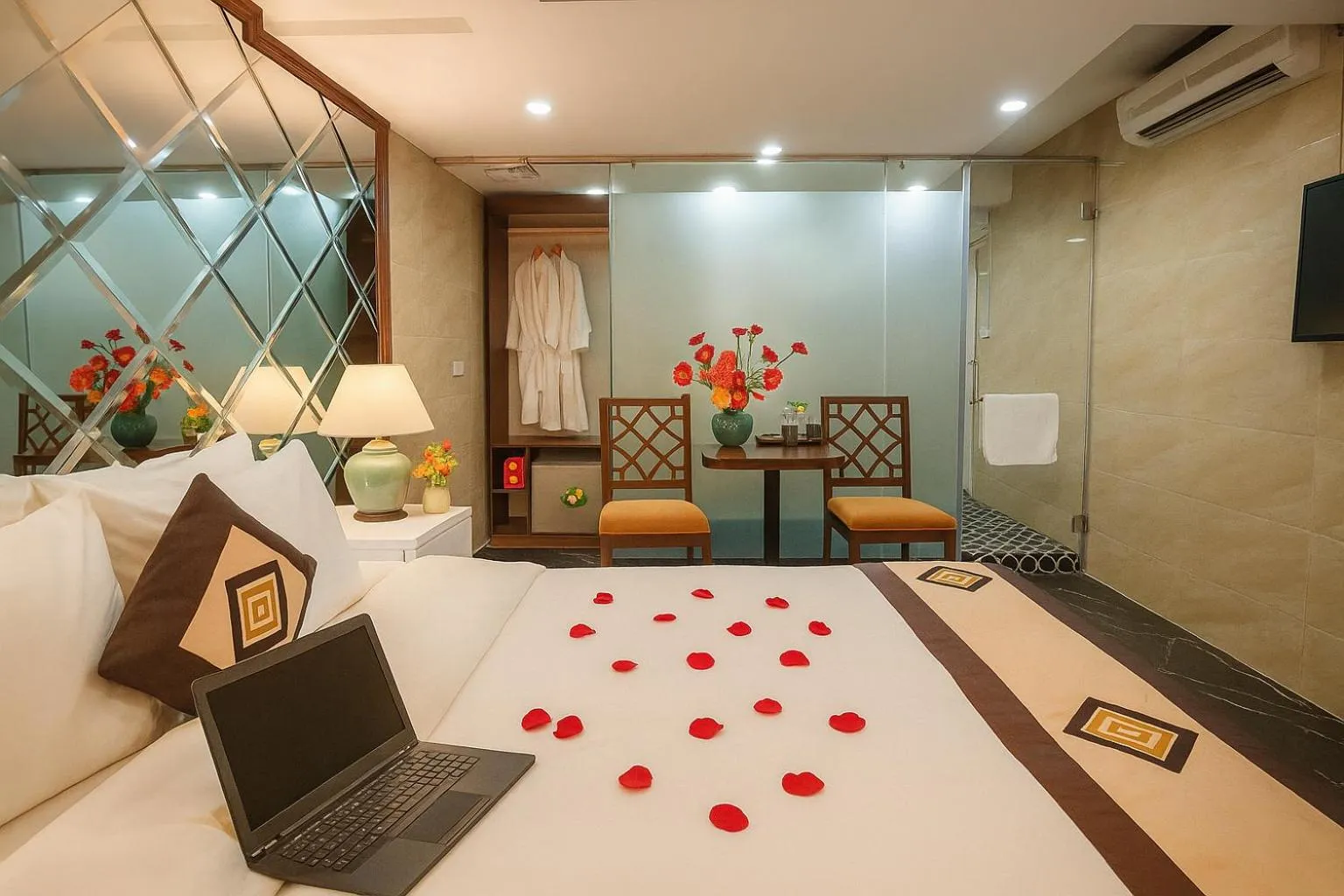 Bed in Hanoi Sena Hotel & Travel