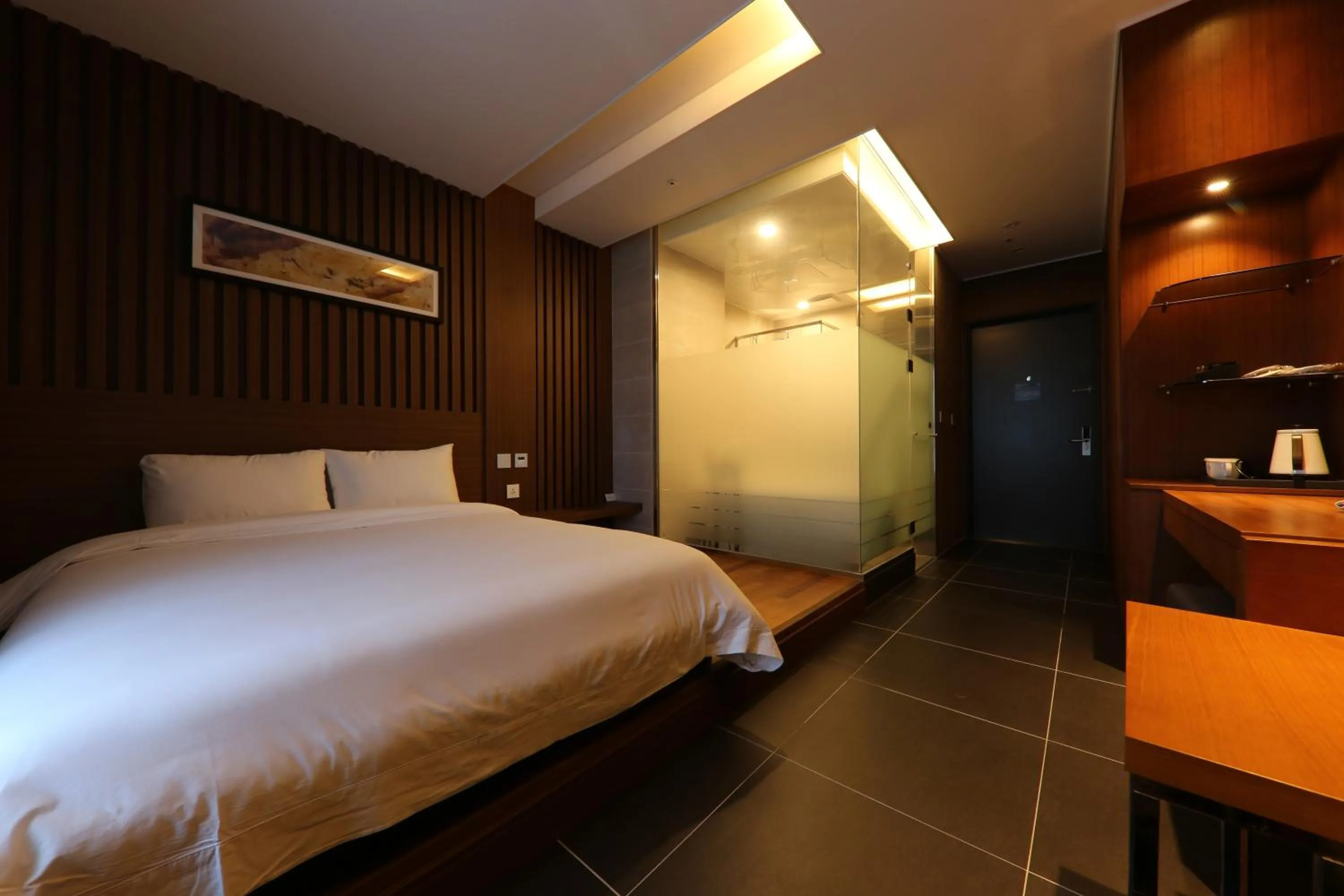 Bed in Sejong City Osong Hotel