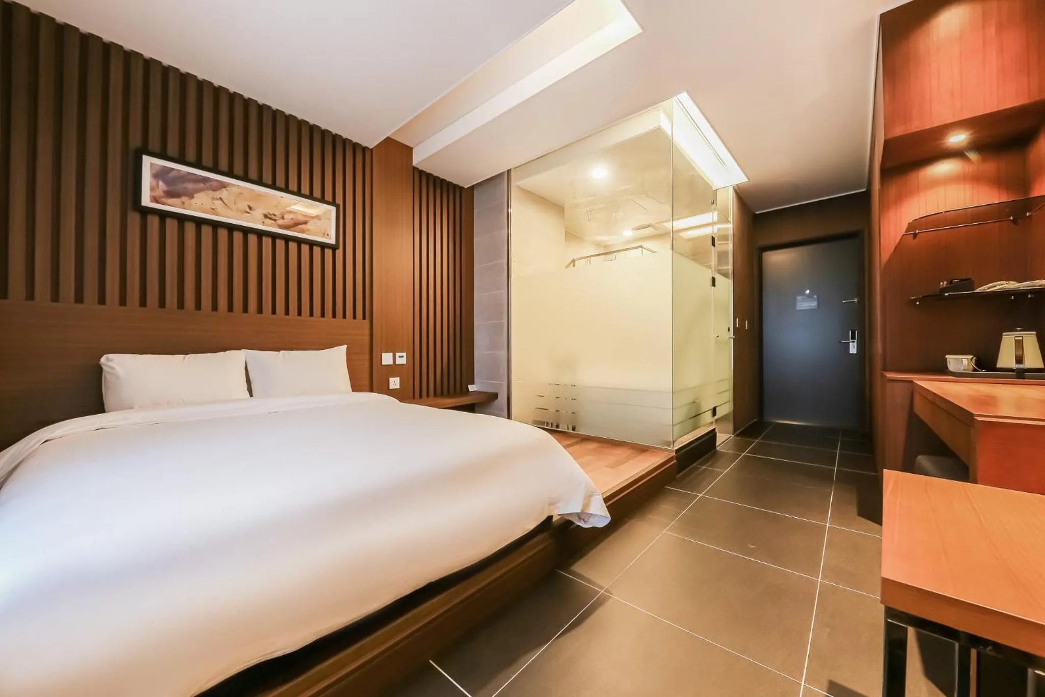 Property building, Bed in Sejong City Osong Hotel