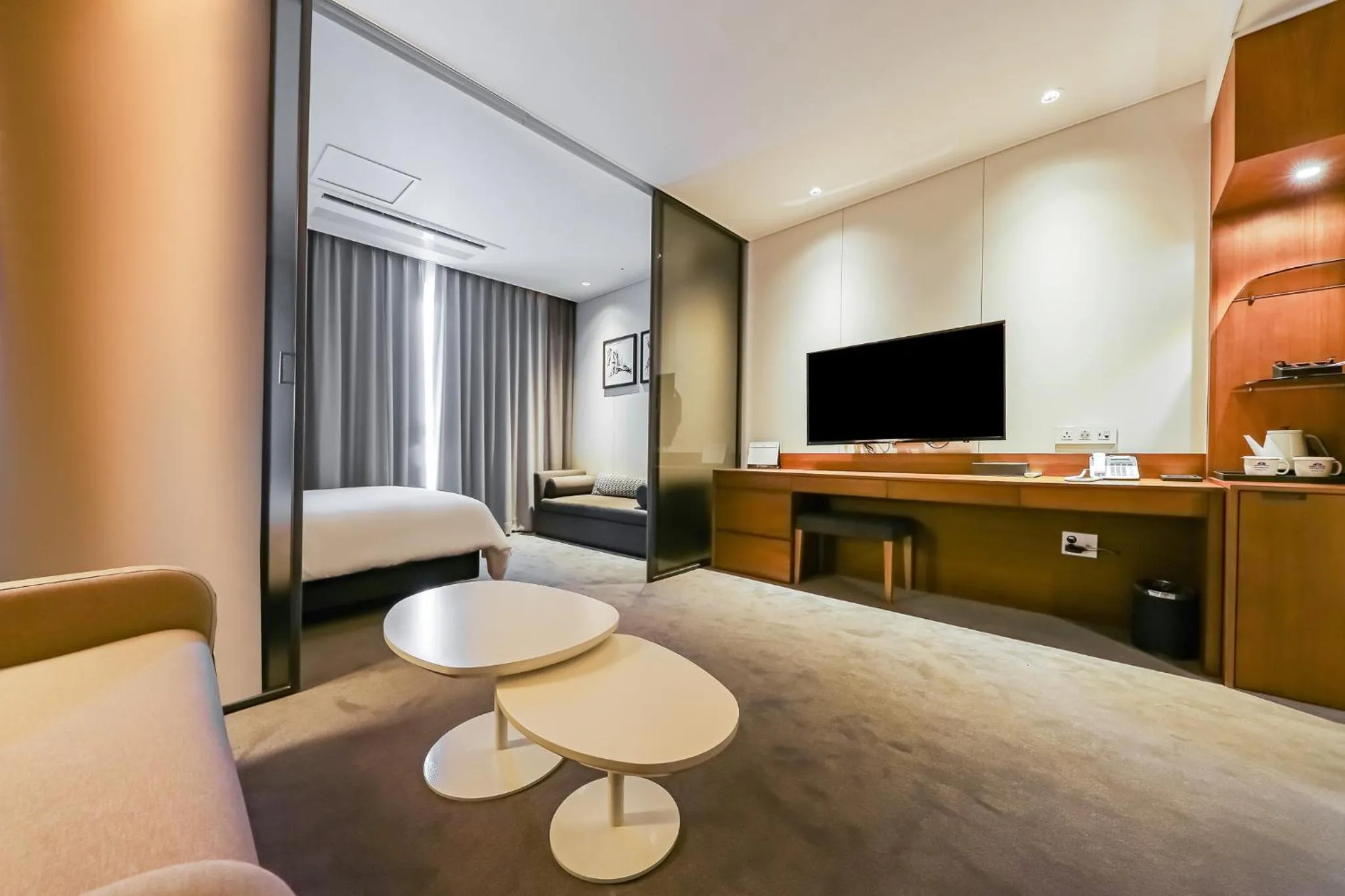 Property building, Bed in Sejong City Osong Hotel