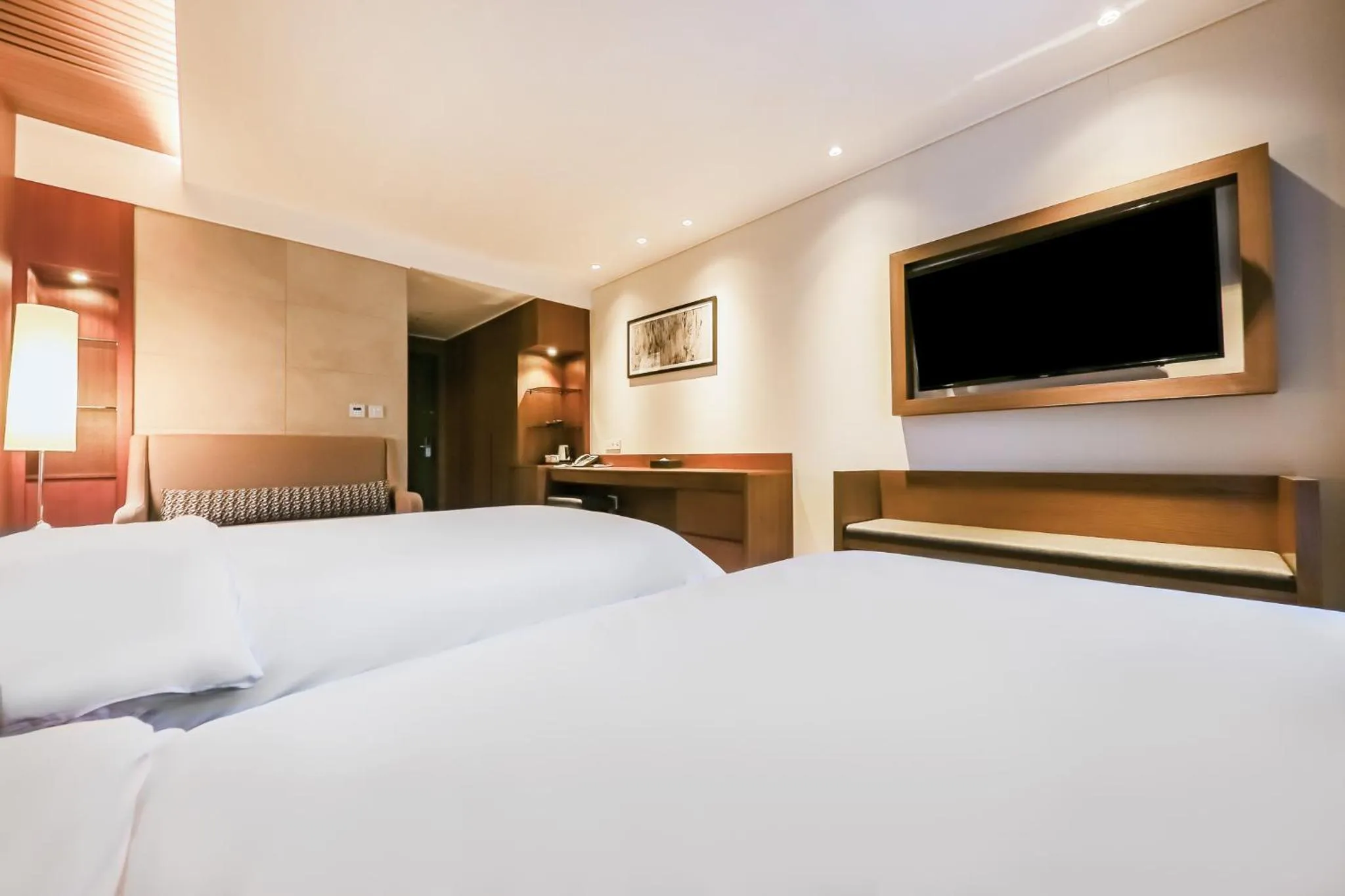 Property building, Bed in Sejong City Osong Hotel
