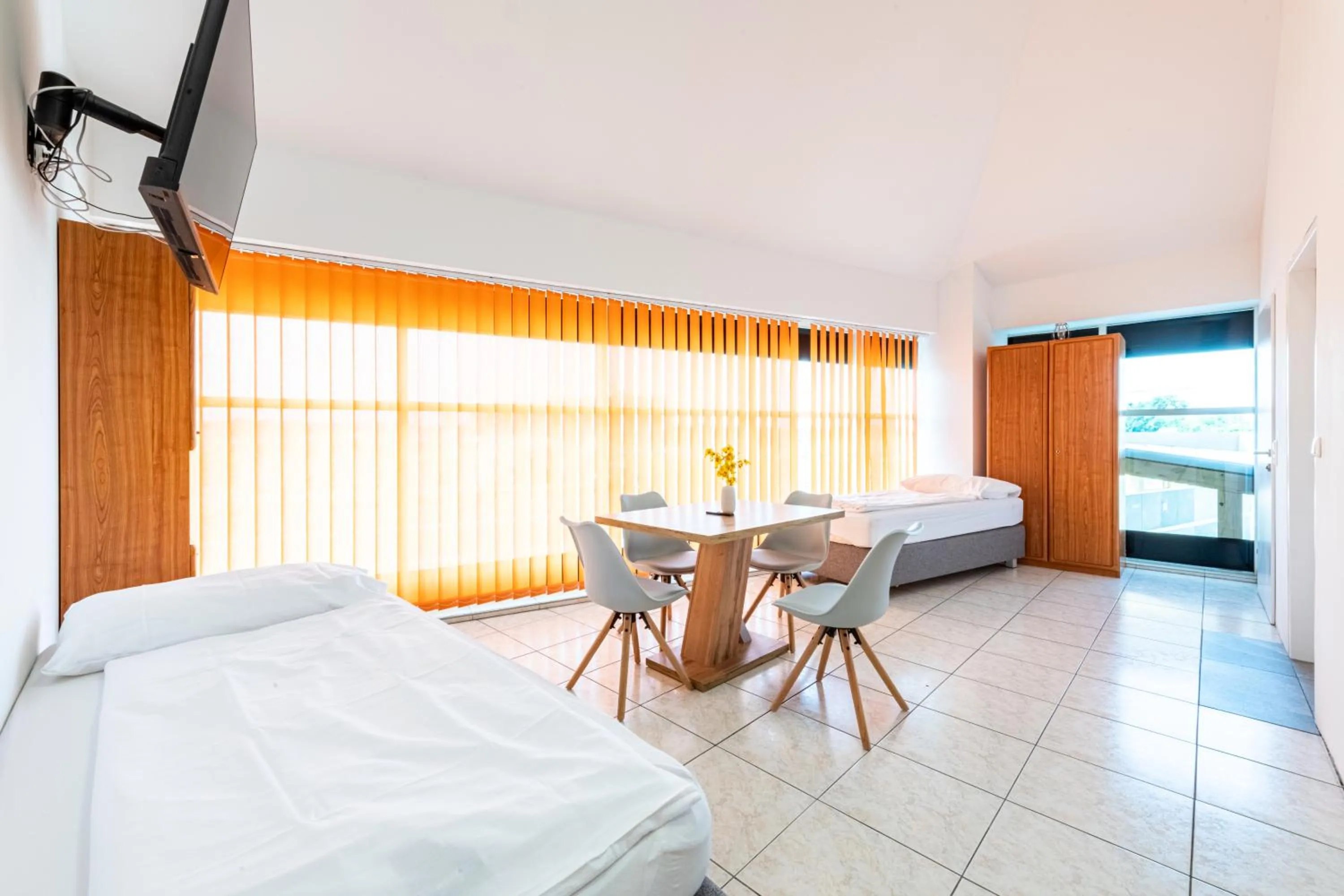 Living room, Bed in Apartment´s Marchtrenk